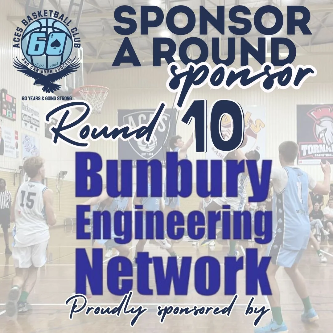 𝗦𝗲𝗻𝗶𝗼𝗿𝘀 𝗥𝗼𝘂𝗻𝗱 𝟭𝟬 - 𝗦𝗽𝗼𝗻𝘀𝗼𝗿-𝗔-𝗥𝗼𝘂𝗻𝗱 - 𝗕𝘂𝗻𝗯𝘂𝗿𝘆 𝗘𝗻𝗴𝗶𝗻𝗲𝗲𝗿𝗶𝗻𝗴 𝗡𝗲𝘁𝘄𝗼𝗿𝗸

Aces Basketball Club are pleased to welcome back, 𝗕𝘂𝗻𝗯𝘂𝗿𝘆 𝗘𝗻𝗴𝗶𝗻𝗲𝗲𝗿𝗶𝗻𝗴 𝗡𝗲𝘁𝘄𝗼𝗿𝗸 as our Sponsor-A-Round Sponso