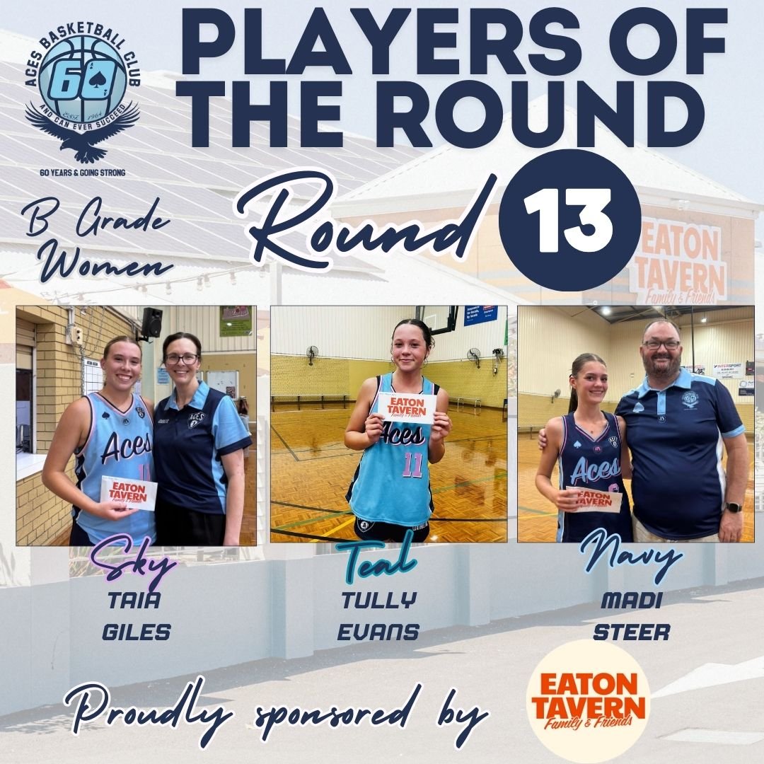 𝗕 𝗚𝗿𝗮𝗱𝗲 𝓦𝓸𝓶𝓮𝓷 - 𝗥𝗼𝘂𝗻𝗱 𝟭𝟯 𝗣𝗹𝗮𝘆𝗲𝗿𝘀 𝗼𝗳 𝘁𝗵𝗲 𝗥𝗼𝘂𝗻𝗱 

Congratulations to the following players for being  awarded this weeks  @eatontavern -  𝑷𝒍𝒂𝒚𝒆𝒓𝒔 𝒐𝒇 𝒕𝒉𝒆 𝑹𝒐𝒖𝒏𝒅:

𝐒𝐤𝐲 - Taia Giles
𝐓𝐞𝐚𝐥 - Tully Ev