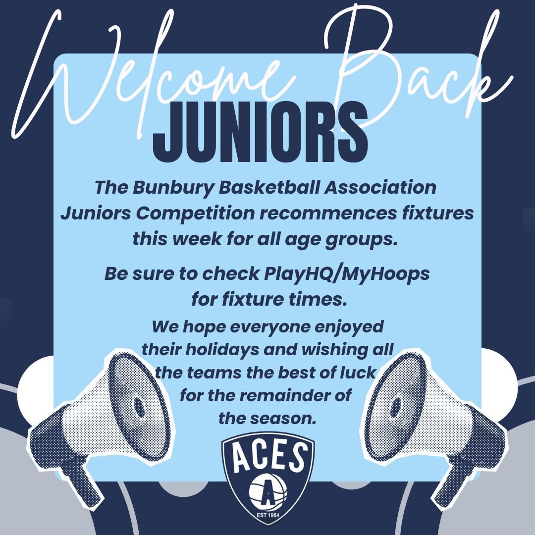Welcome back to our Aces Junior Teams for the remainder of the 2025/2026 BBA Junior Domestic Season!

Please remember to check PlayHQ/MyHoops for fixture times.

Any queries to - juniors@acesbasketballclub.com.au

 #acesbasketballclub #RespectTheREF 