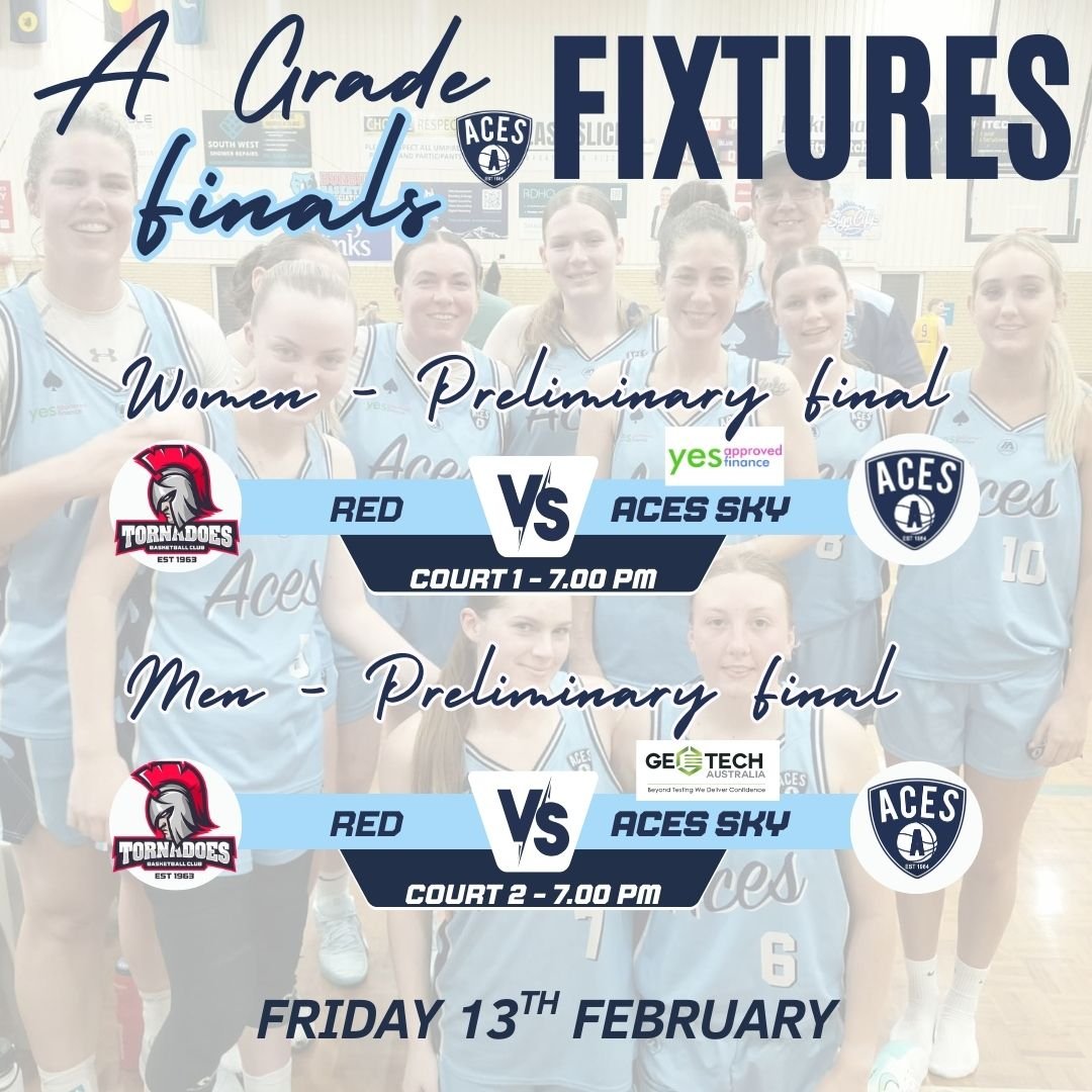 𝗔 𝗚𝗿𝗮𝗱𝗲 - 𝗣𝗿𝗲𝗹𝗶𝗺𝗶𝗻𝗮𝗿𝘆 𝗙𝗶𝗻𝗮𝗹𝘀 - 𝗧𝗢𝗡𝗜𝗚𝗛𝗧!

Wishing both our Aces Sky Men's and Women's teams all the best tonight as they each take on Tornadoes Red in the BSBL Preliminary Final from 7.00pm!

Goodluck teams 💪

 #geotech 