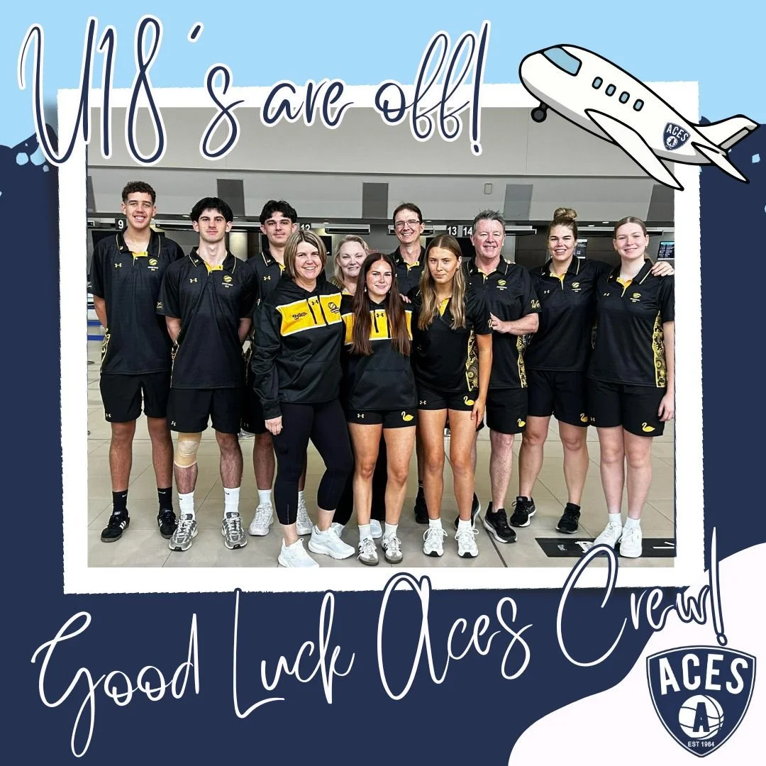 Wishing our Aces Crew - Athletes and Coaching Staff, all the best as they embark on the U18 National Championships, commencing this Sunday 12/4/26!

We can't wait to follow your games and cheer you on from home!

Stay up to date with all the action ⬇