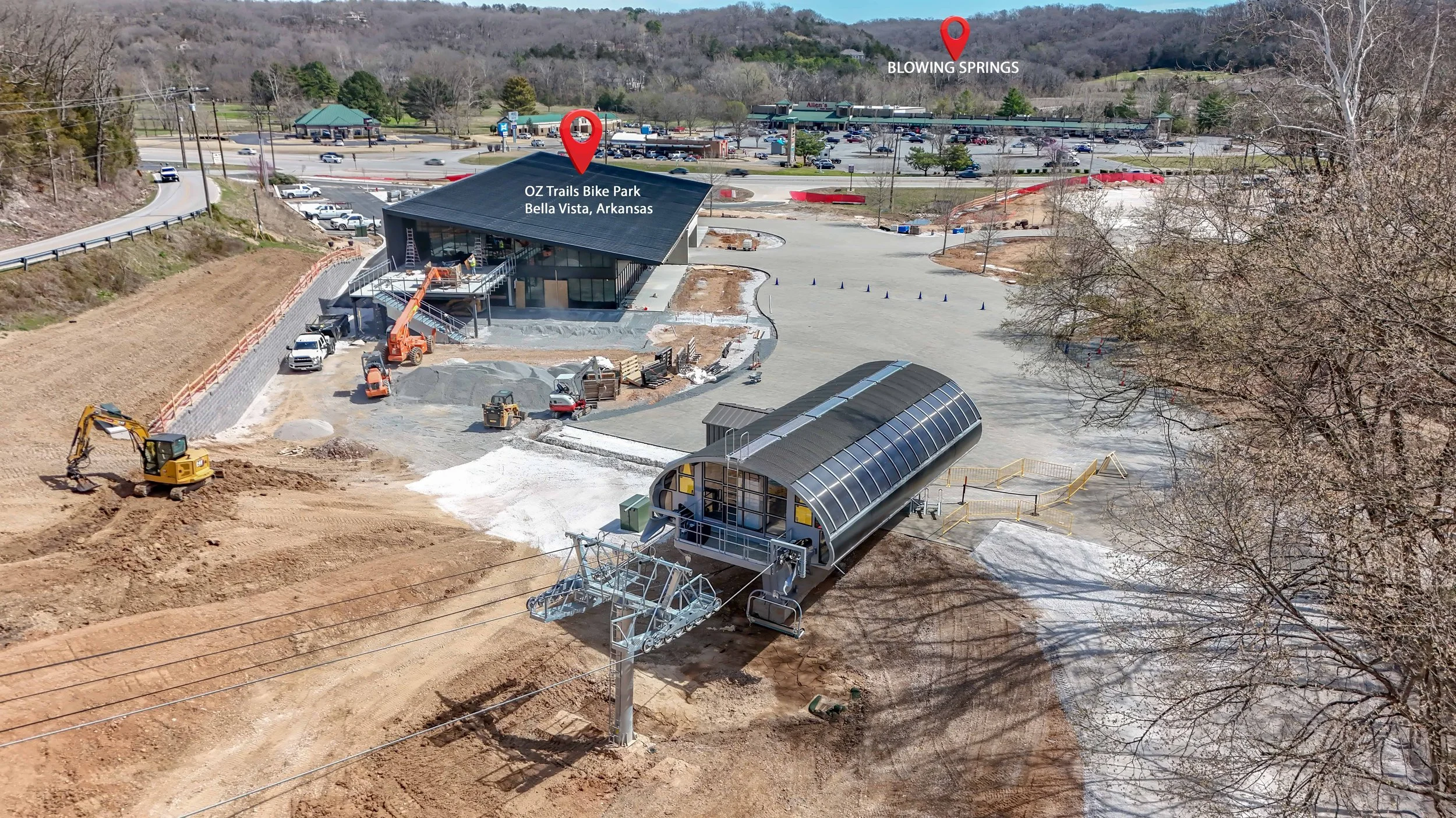 #24 Oz Trails Bike Park w/Location Markers