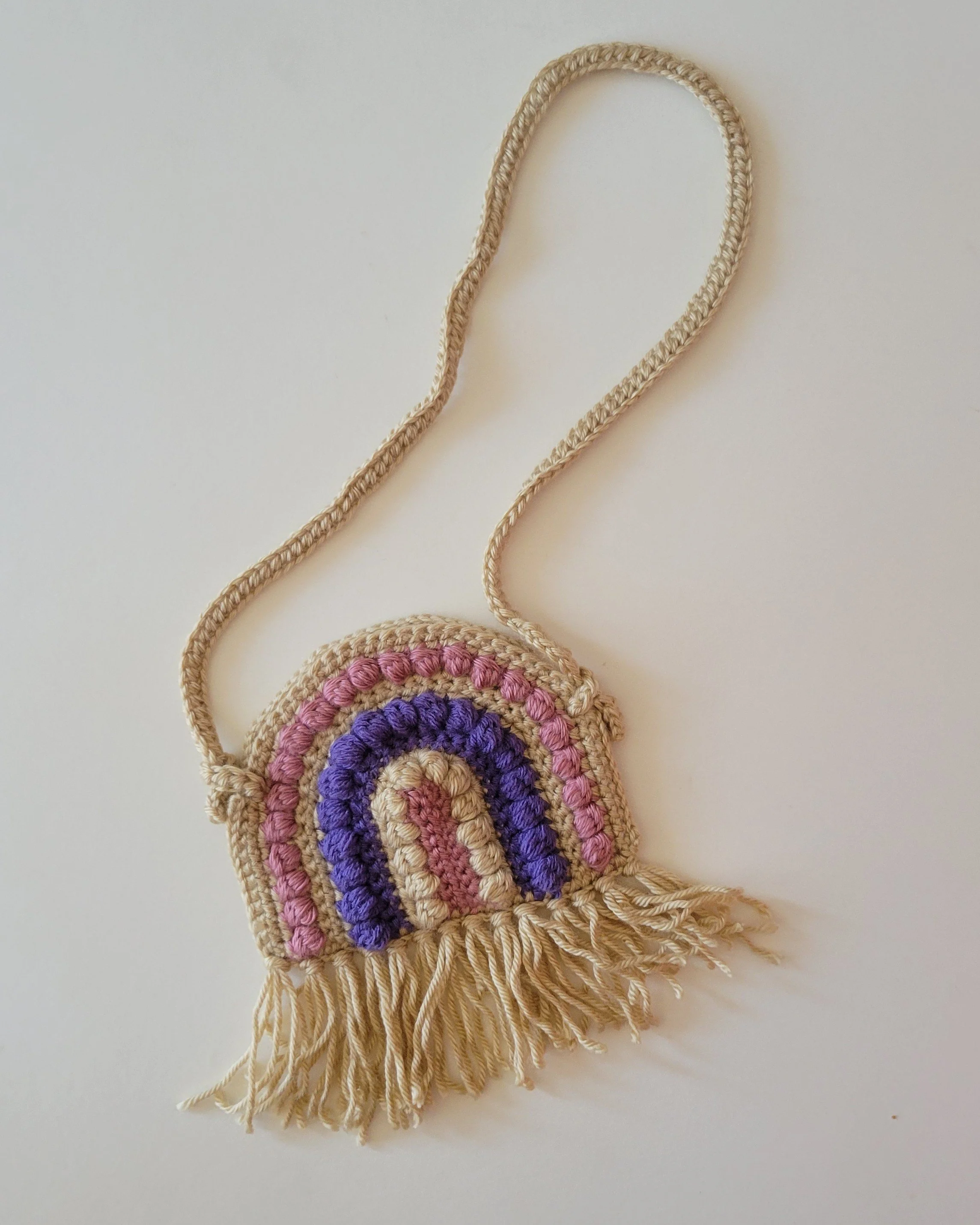 Rainbow Purse Made by Olivia June Crochet