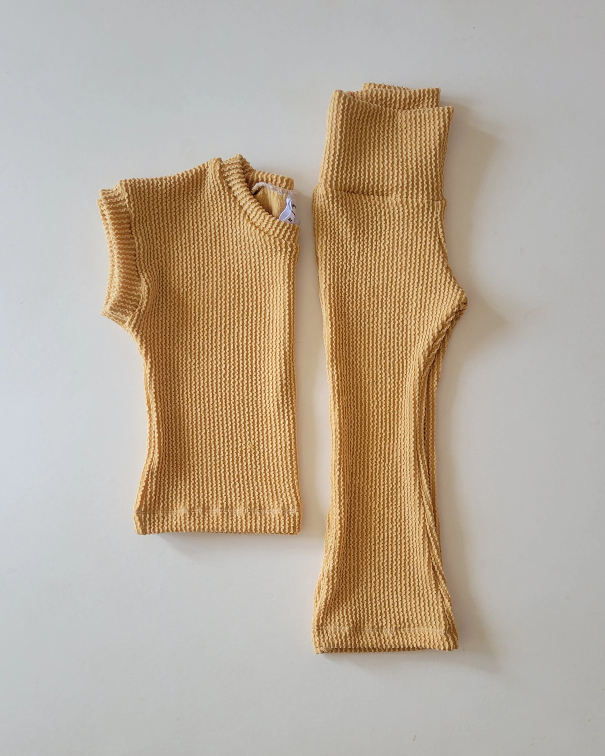 Urban Rib Simple Peplum + Rib Leggings (MATCHING SET) Available in 5 colors