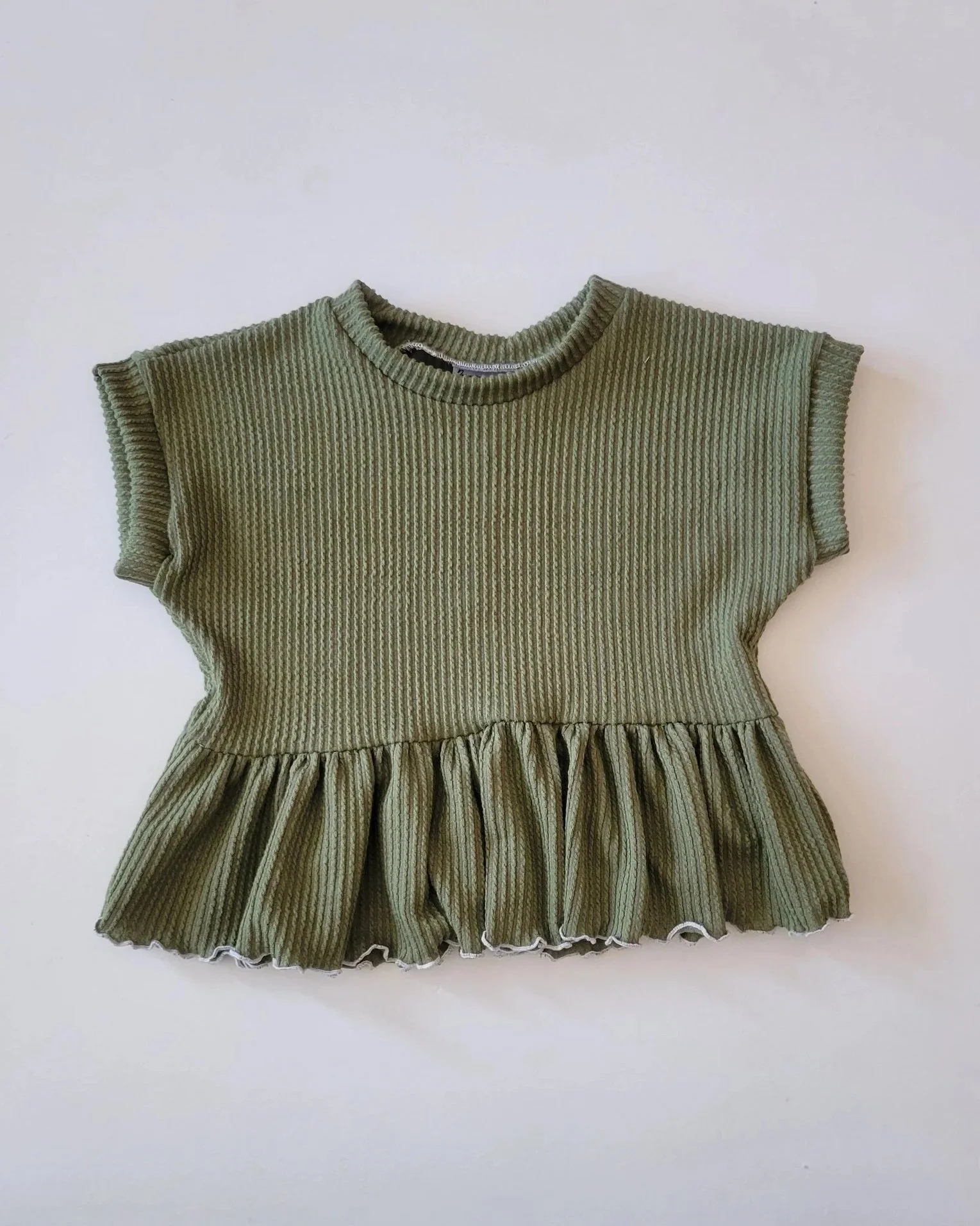 Rosey Posey Ruffle Peplum - Available in 10 fabrics