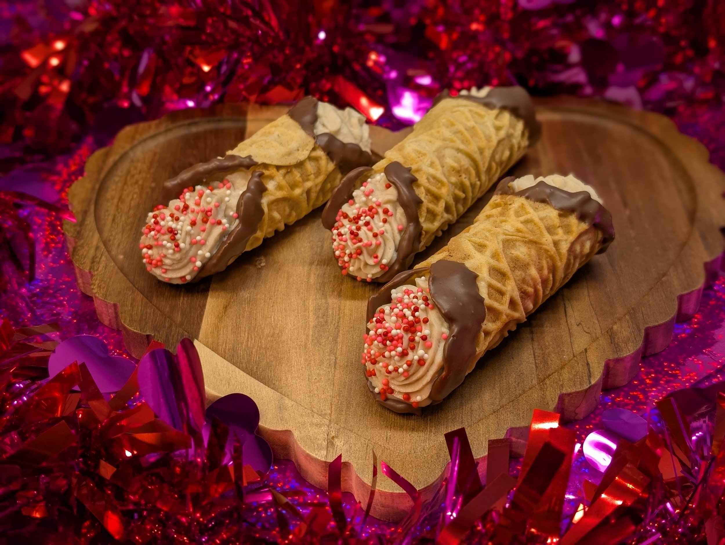 Chocolate-Dipped Pizzelle 