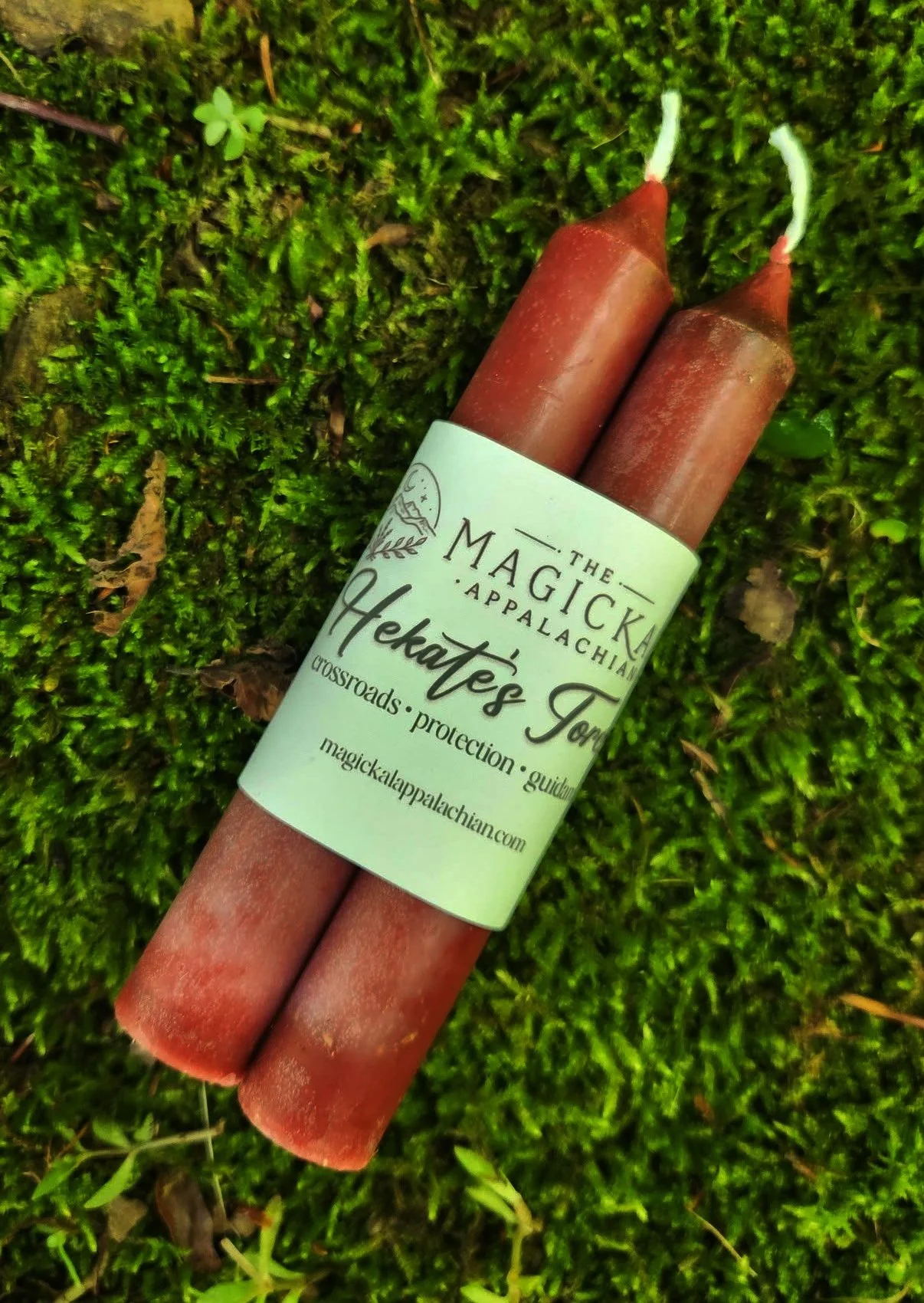Hekate’s Torch devotional beeswax candles