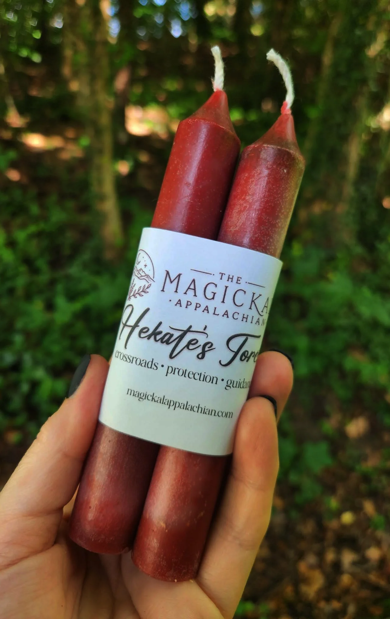 Hekate’s Torch devotional beeswax candles