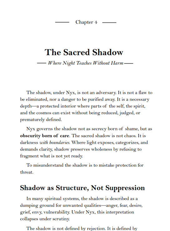 Nyx: The Lady of Primordial Night, a grounded devotional witchcraft book exploring Nyx, night magic, shadow, dreamwork, protection, altar work, and ethical spiritual practice.