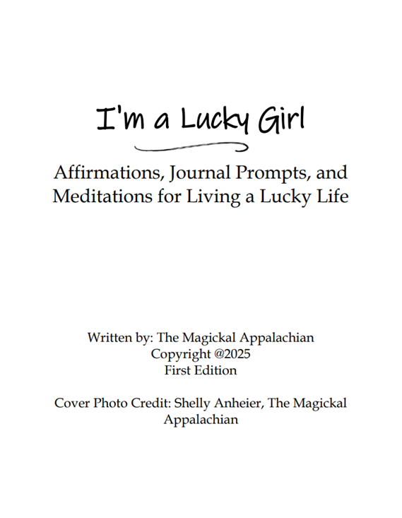 I’m a Lucky Girl, a guided affirmation and manifestation journal with 100 affirmations, journal prompts, and meditations for luck, confidence, joy, and abundance.