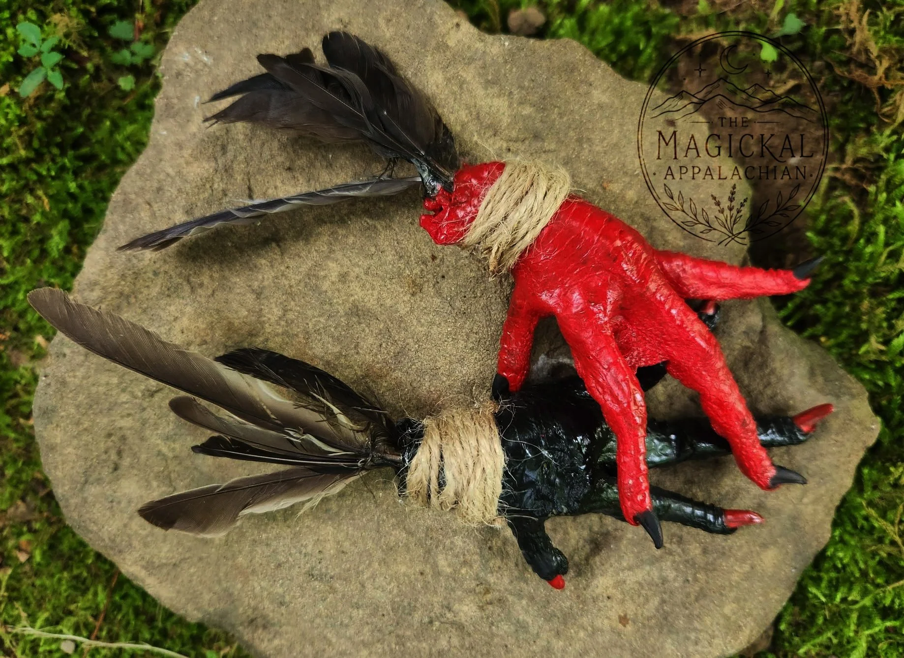 chicken foot protection charm for rootwork, spiritual warding, banishing, and protection magic