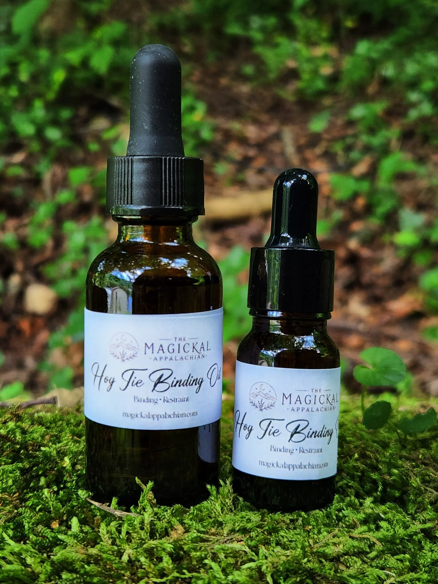 A strong binding and restraint oil crafted for stopping harmful interference, gossip, unwanted influence, and spiritual troublemaking.