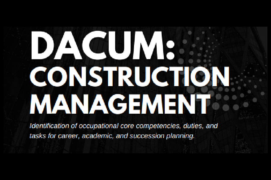 DACUM For Construction Managers