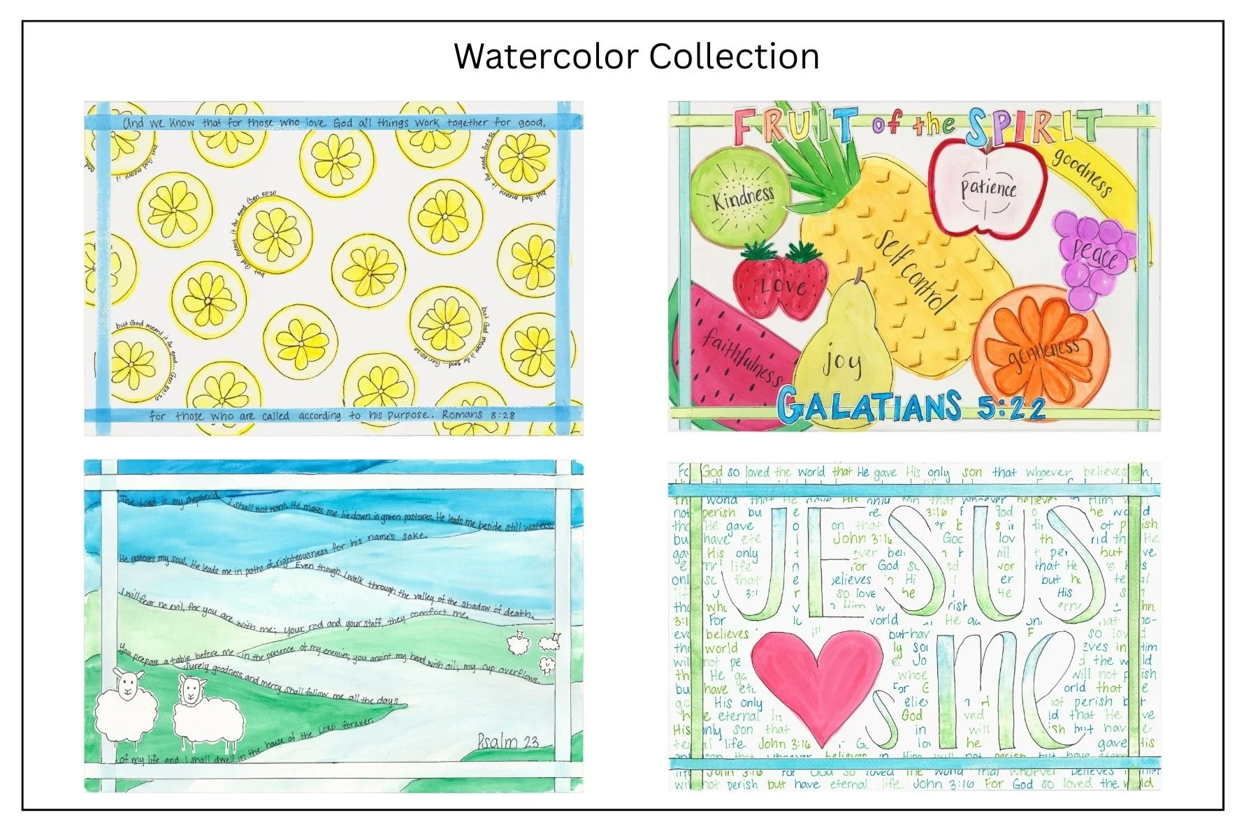 Watercolor Collection Greeting Cards