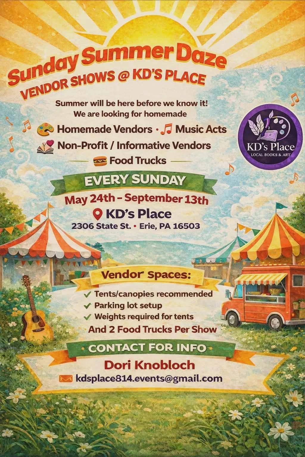 Full Summer Vendor Fee