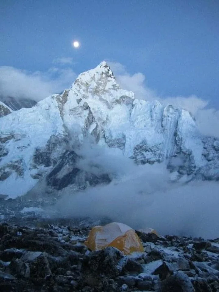 The beautiful moment when the mountain becomes a mirror. She is a reflection, a witness, a testament to the grandness of life, our existence, and our possibility. We can see her as separate, or we can come to understand that we, too, can stand tall a