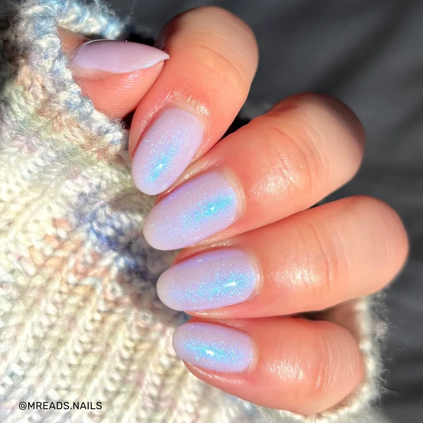 ATMOSPHERIC 
Pale lavender with glow-in-the-dark white, and blue/violet aurora shimmer.

Available for pre-order 

Swatched by @mreads.nails @isionails @tonyaispolished @lacqueredwallflower 
Paid PR

#fauvecosmetics #nailpolish #glowinthedarknails #p