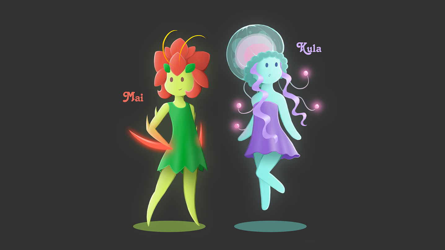 Final characters concept art.