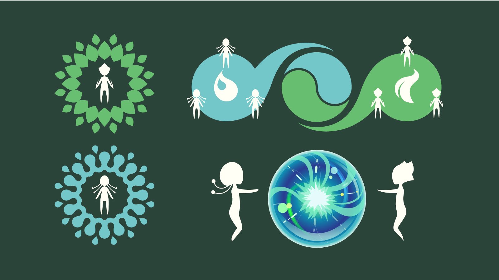 Story graphics used in opening cut scene.