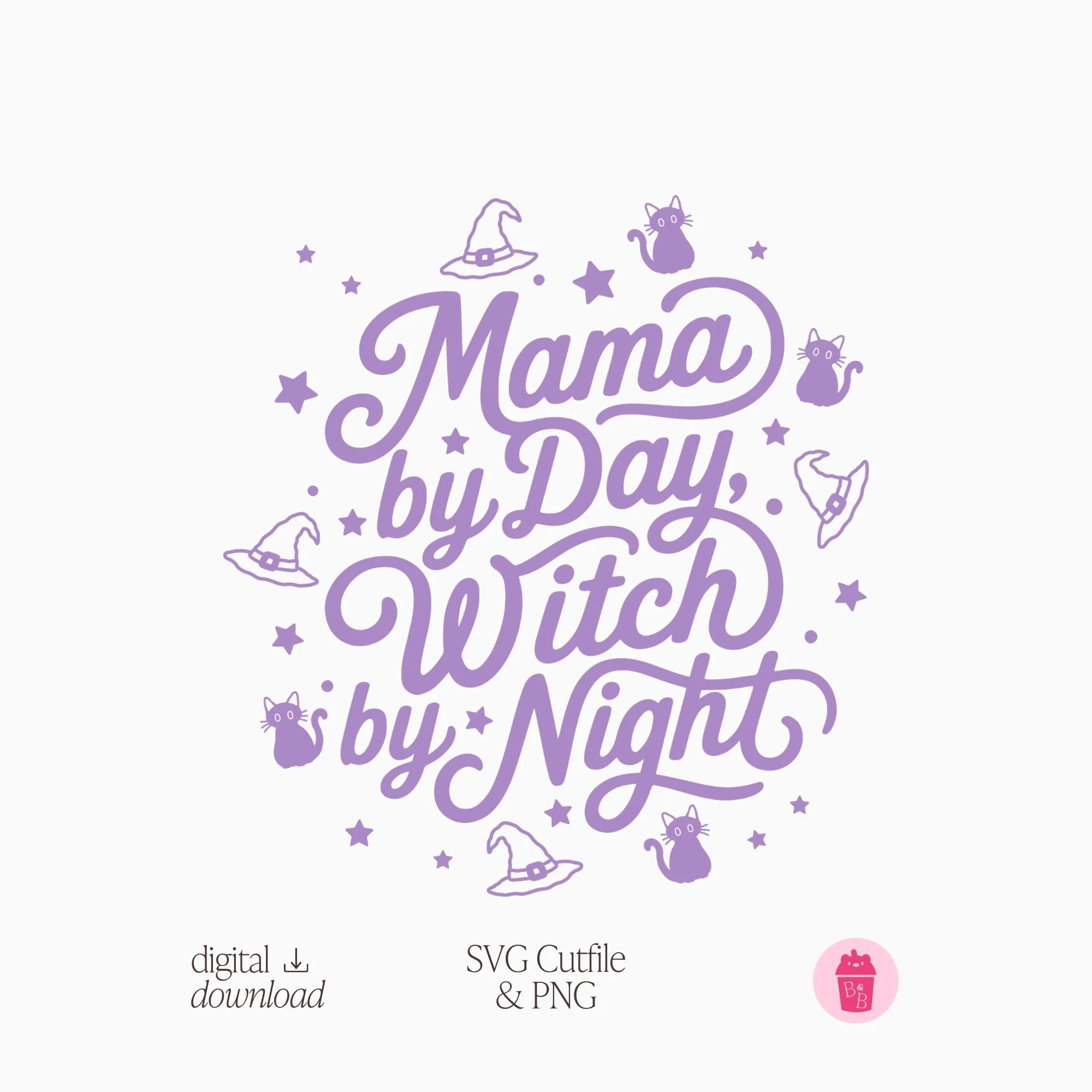 Witch by Night Purple | Svg & Png