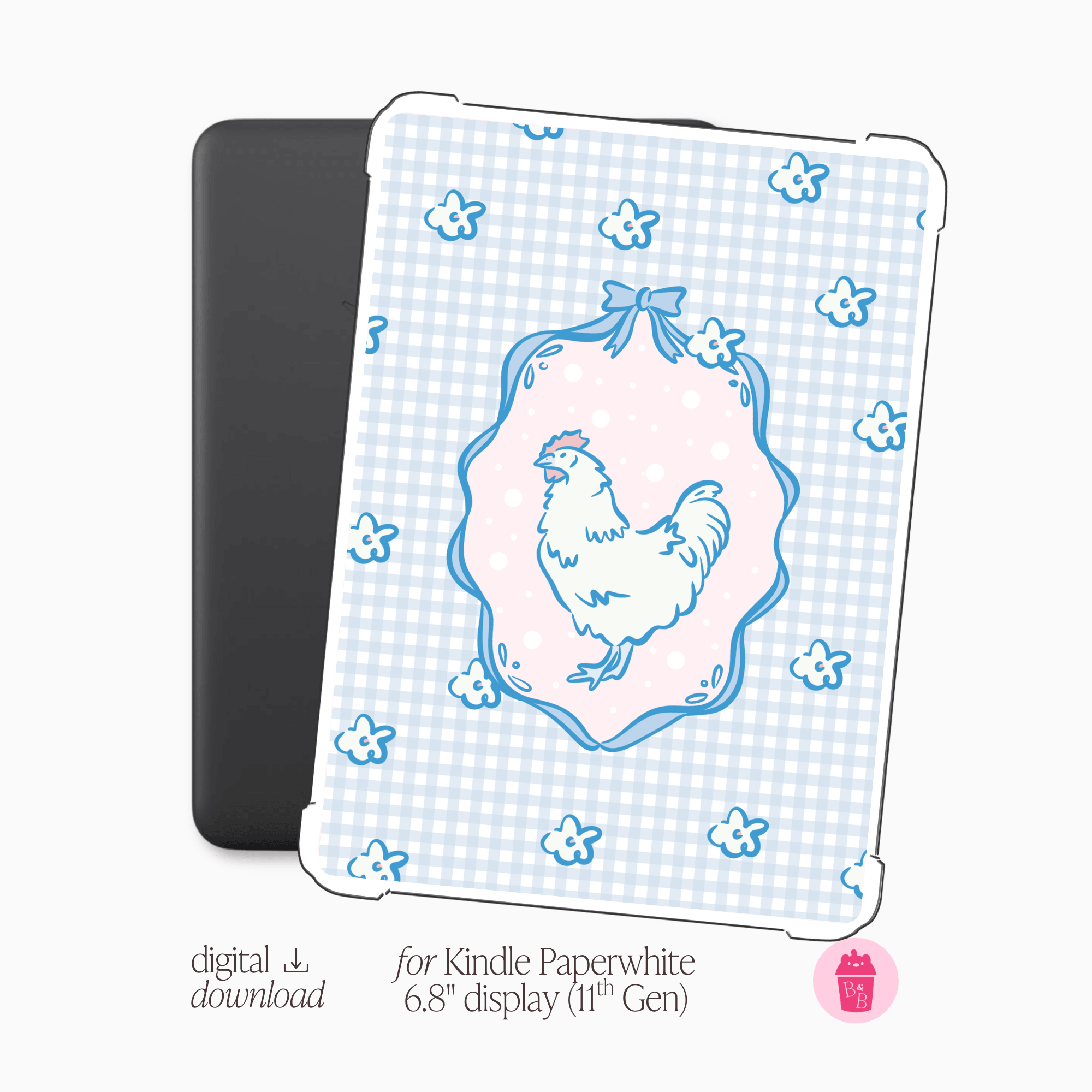 Bluebell Hen |  E-reader Case Insert PNG