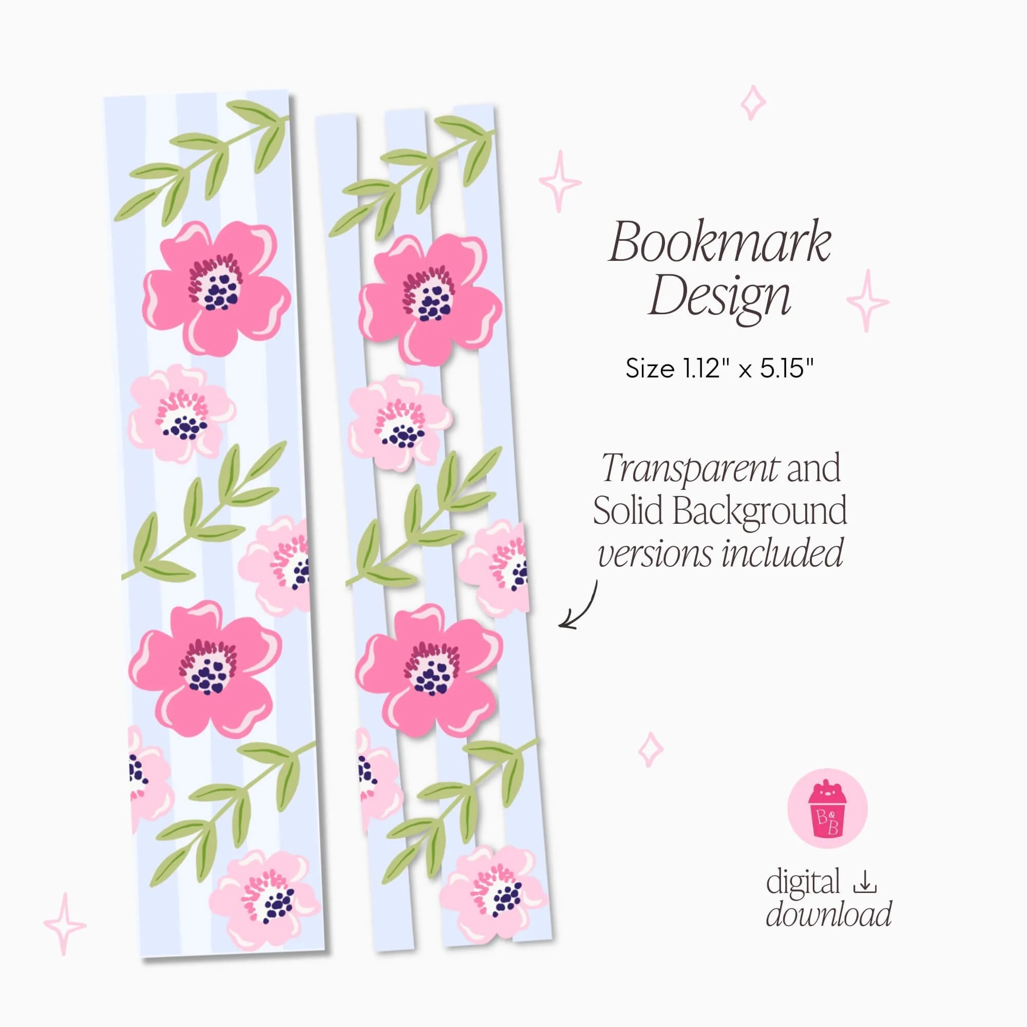 Forget Flowers | Bookmark PNG