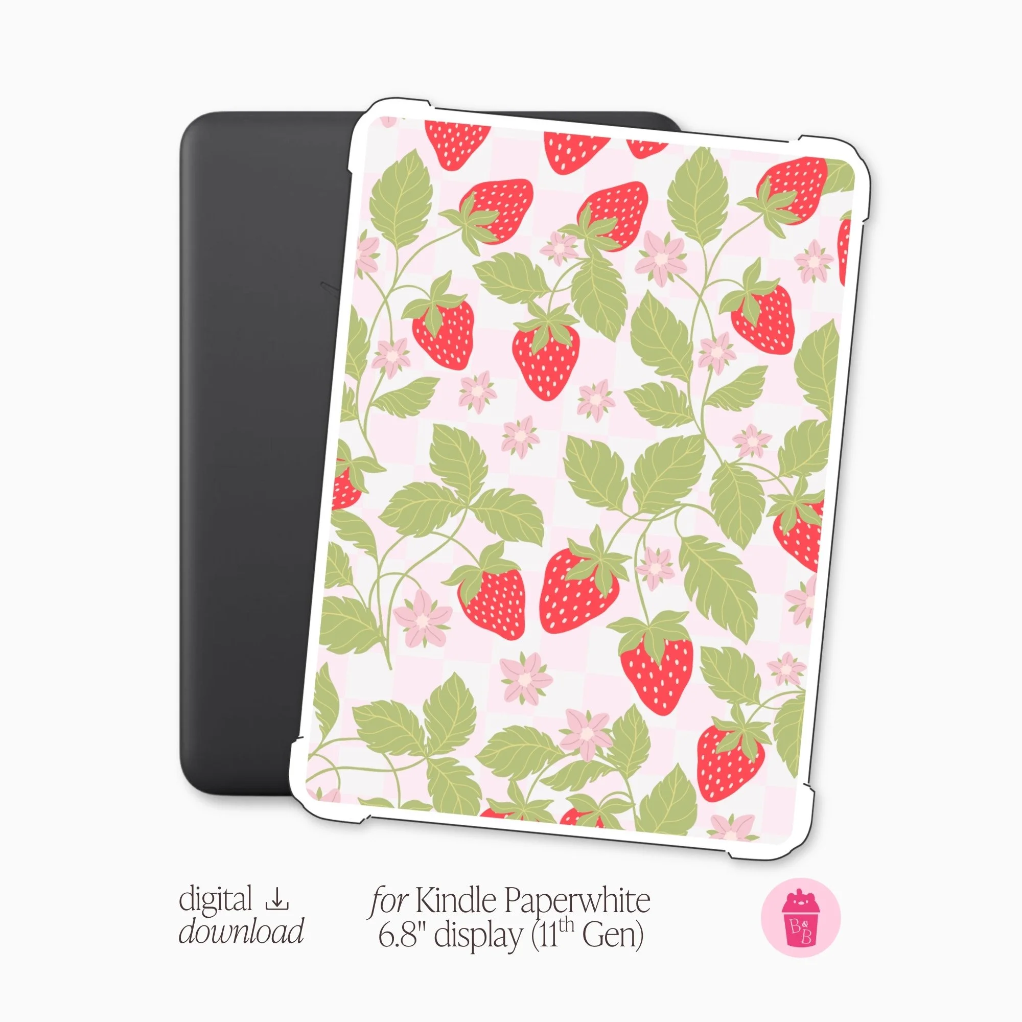 Strawberry |  E-reader Case Insert PNG