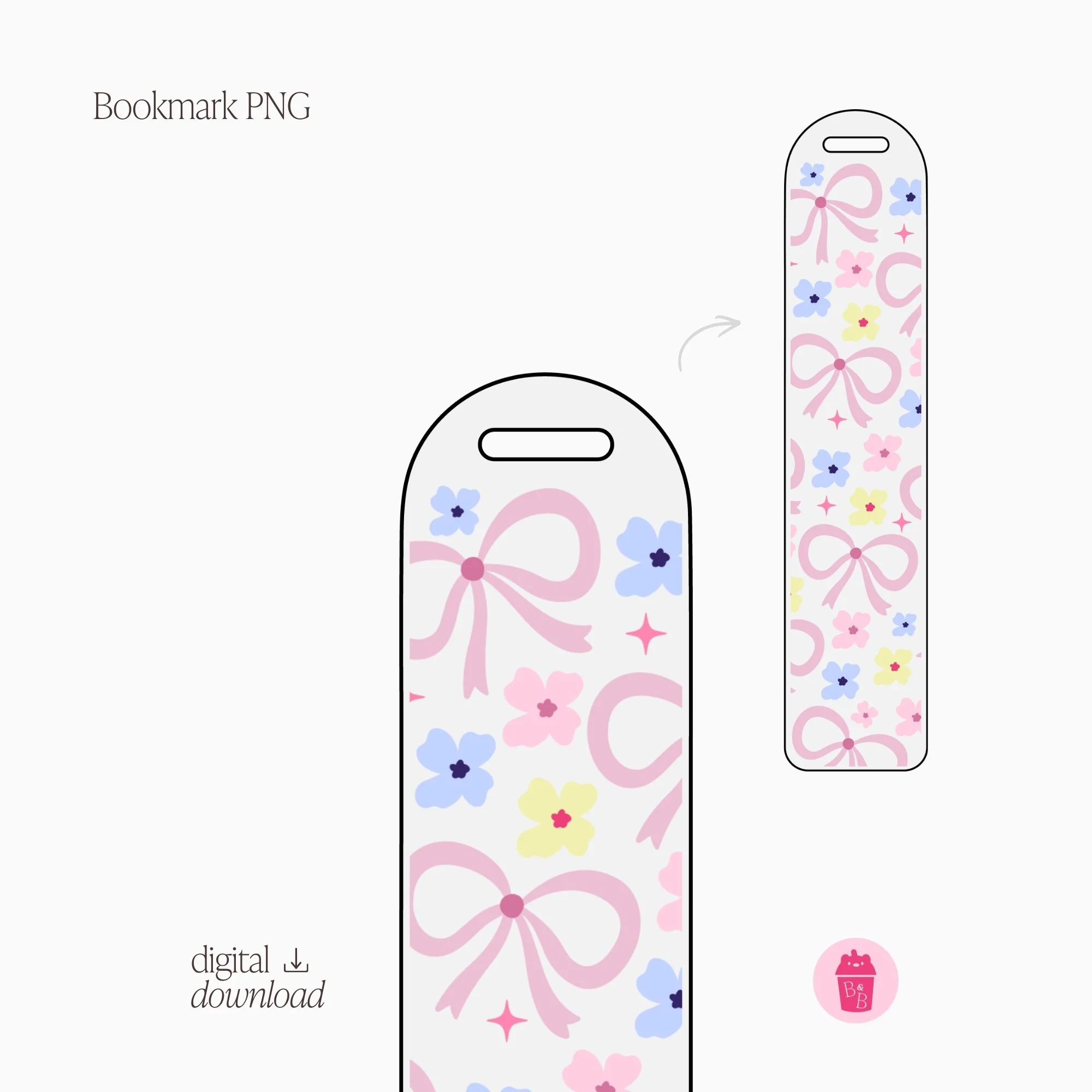 Girlie Garden | Bookmark PNG