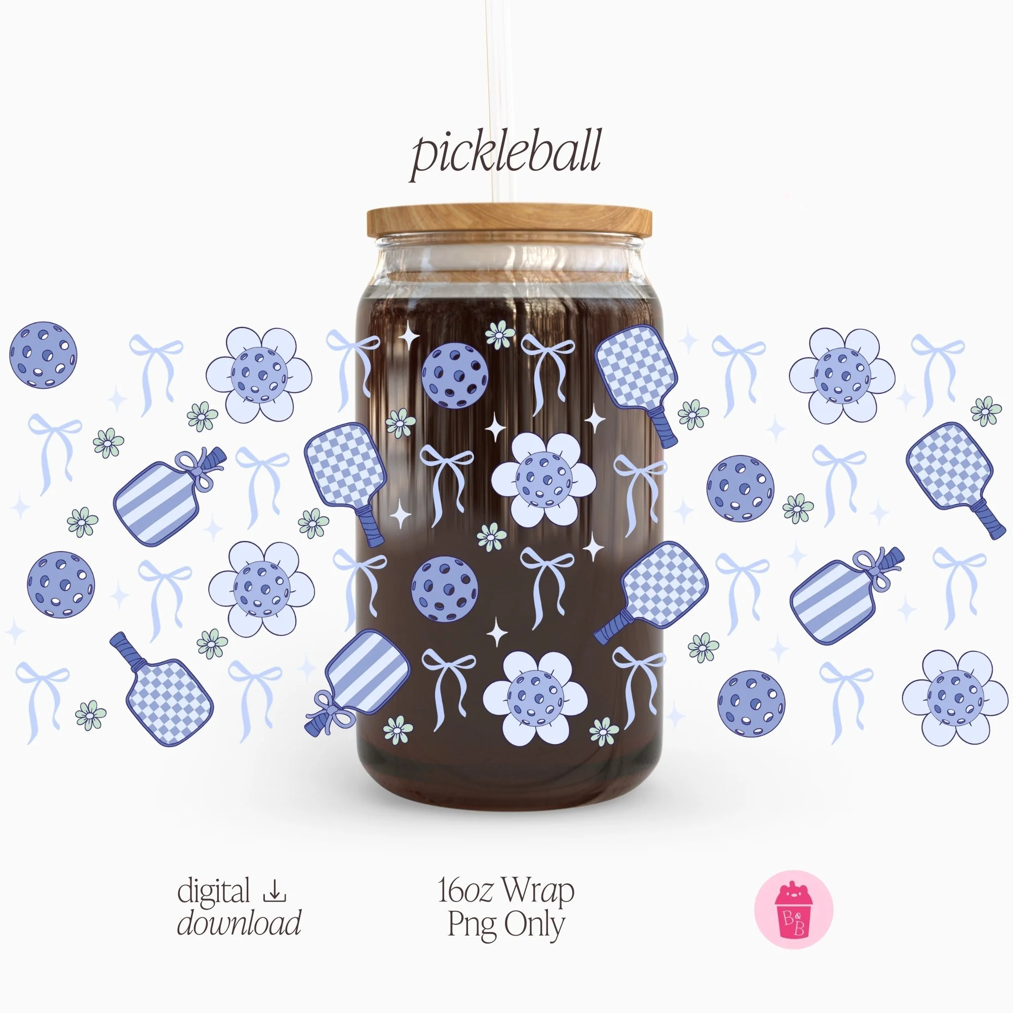 Pickleball | Cup Wrap PNG