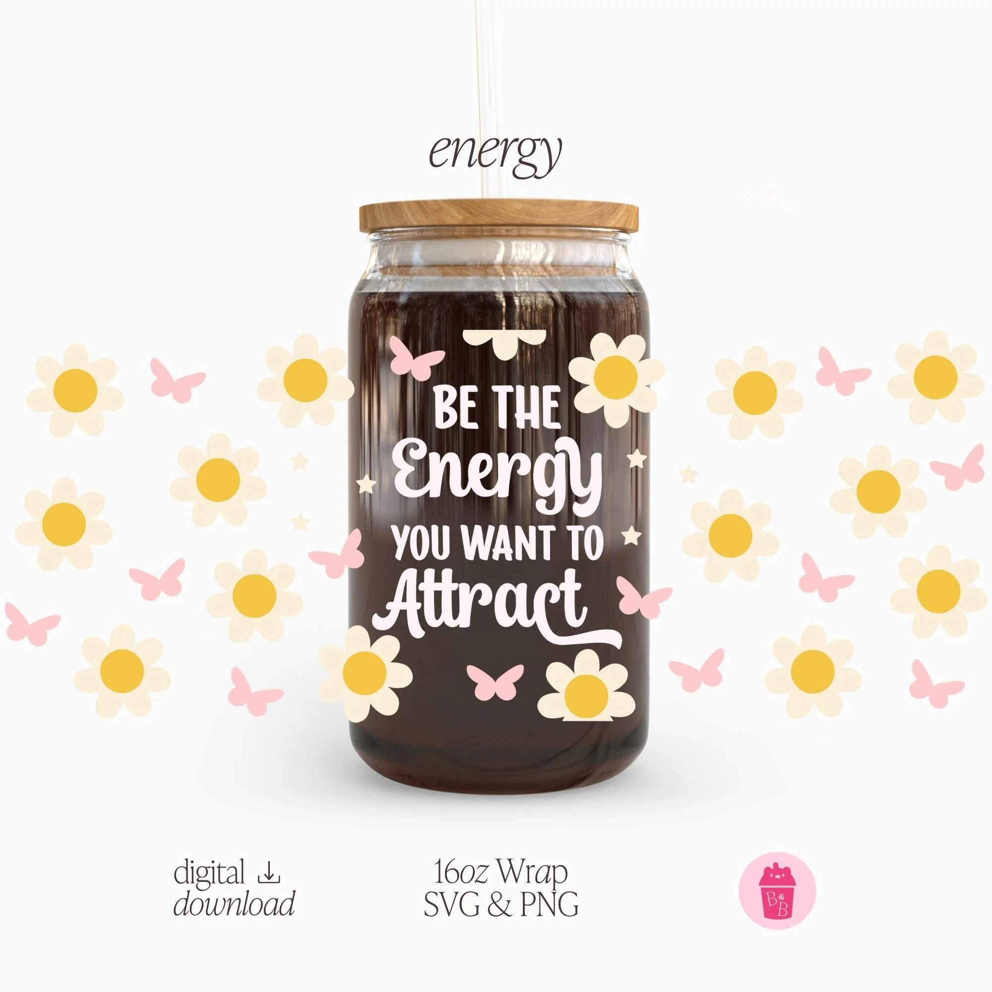Energy | Cup Wrap SVG & PNG