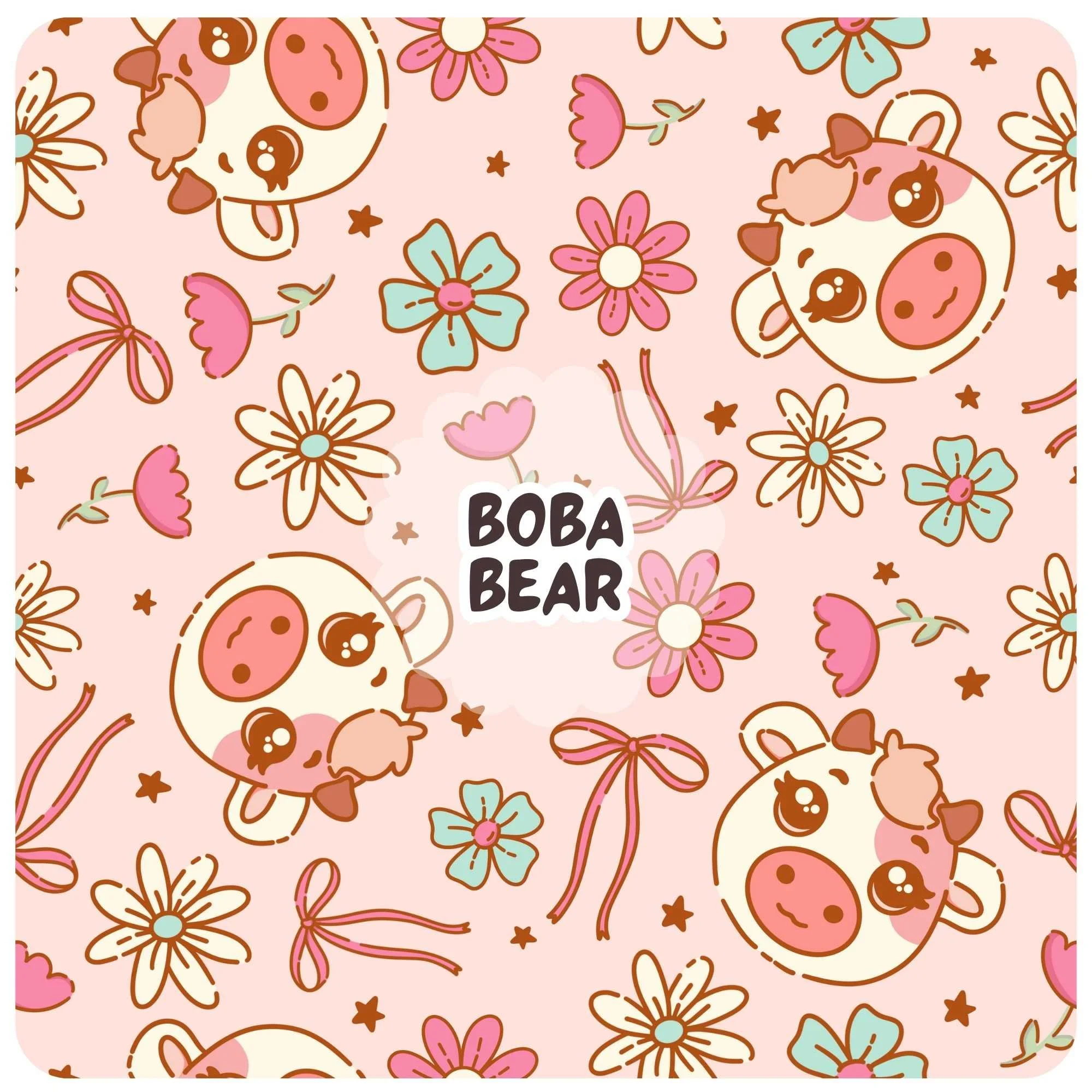 Cute Cow | Seamless Pattern