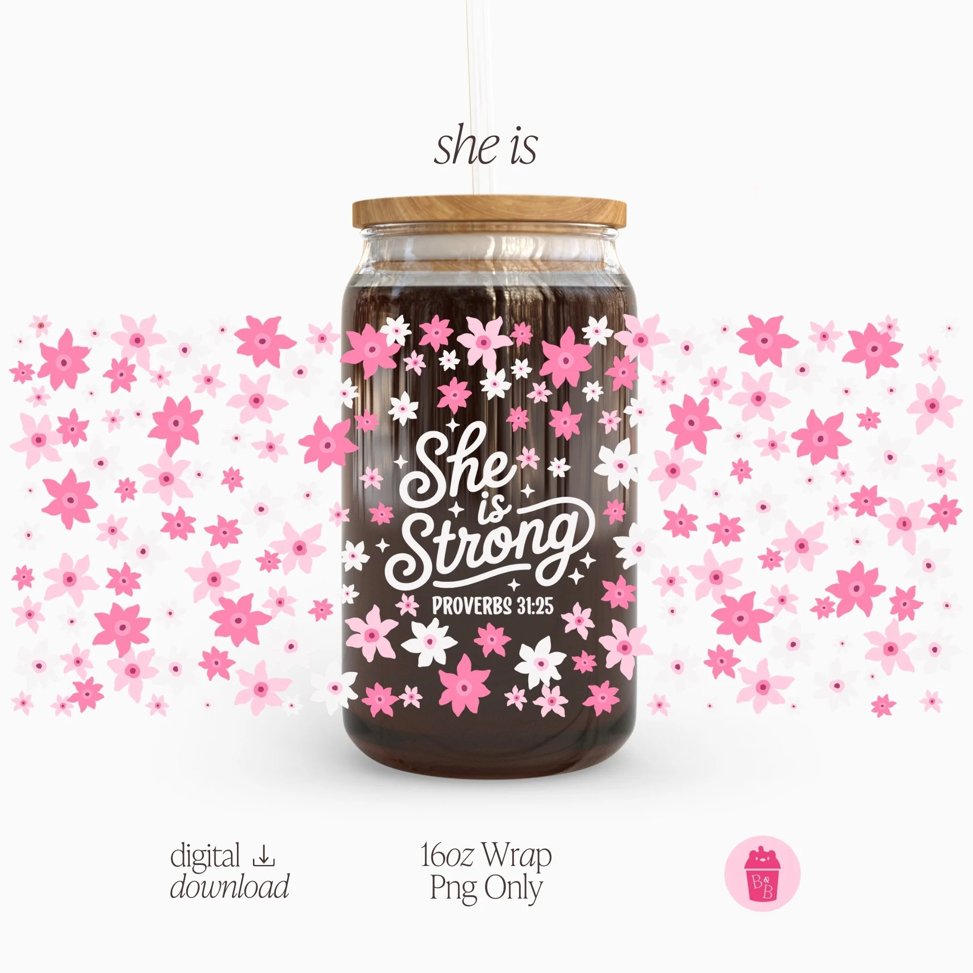 She is | Cup Wrap PNG