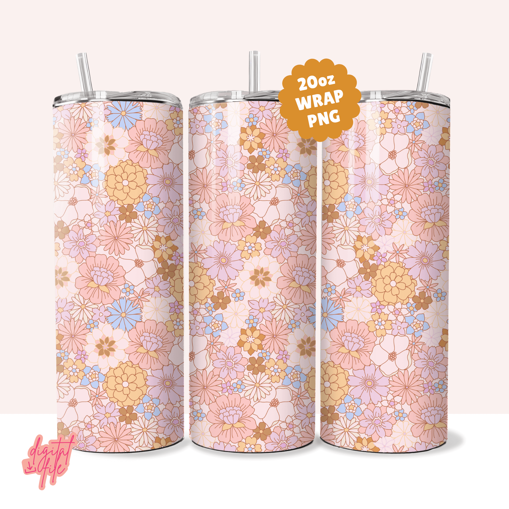 Whimsical Tumbler | 20oz Tumbler Wrap PNG