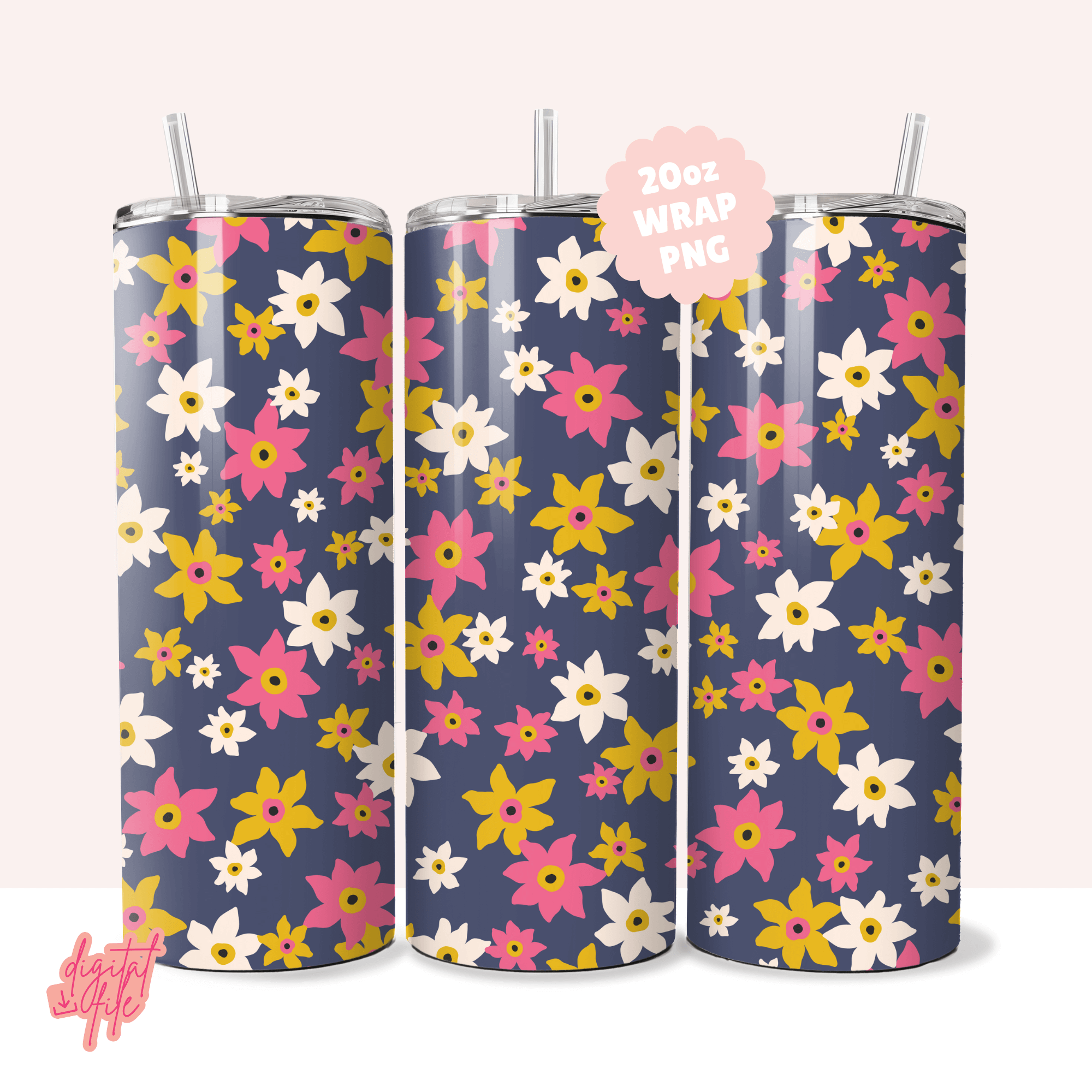 Lily | 20oz Tumbler Wrap PNG