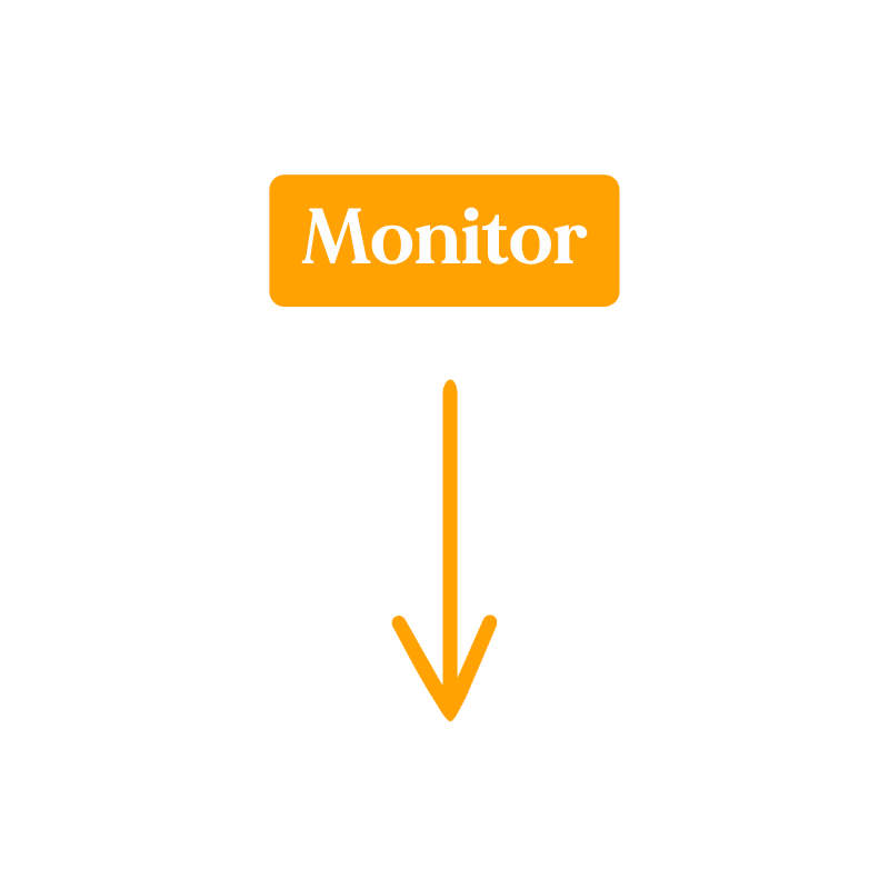 HopeNation's fourth step in their therapy process which is to monitor. .