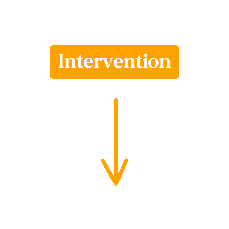 HopeNation's second step in their therapy process which is the intervention.
