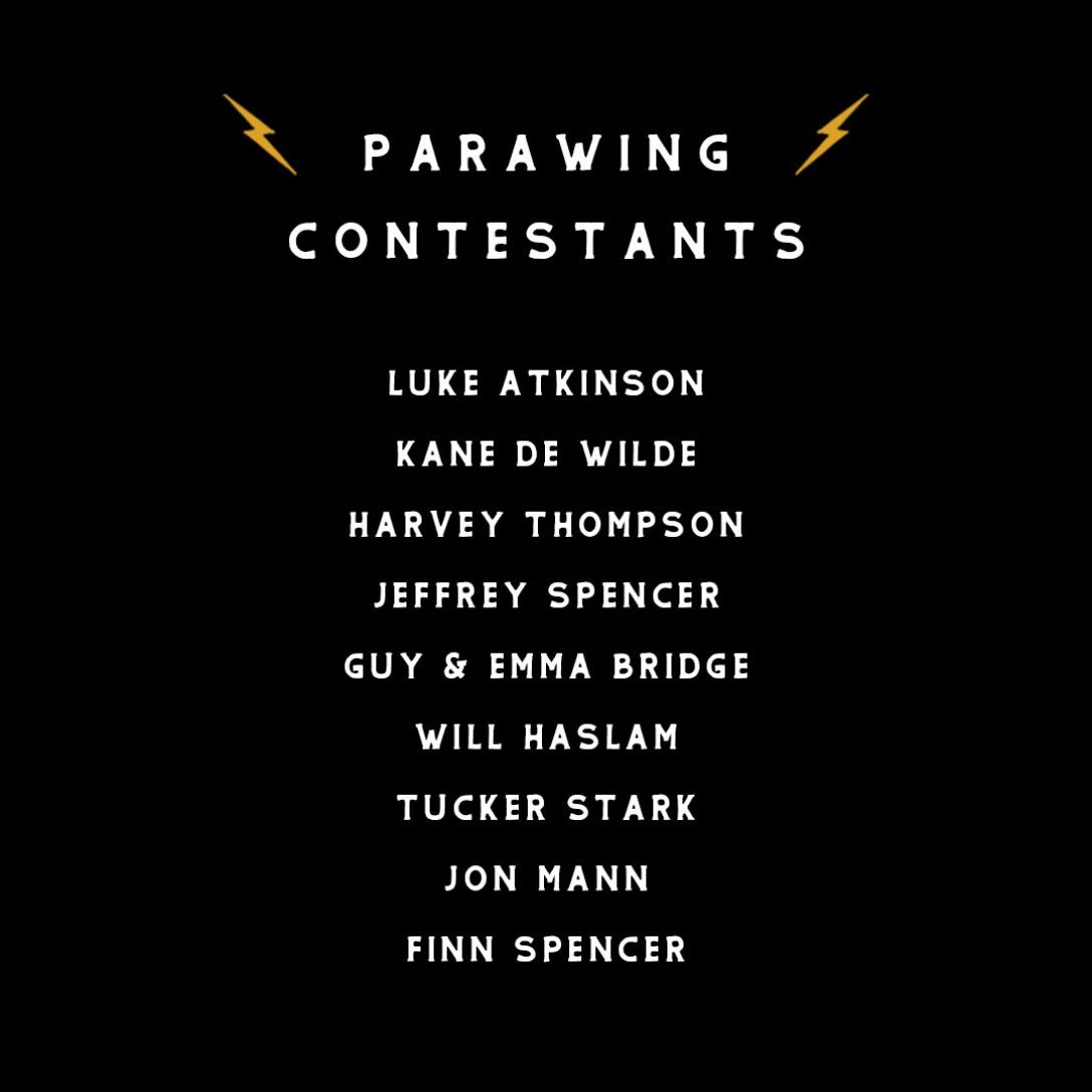 Based on the video submissions the judges have spoken and selected their finalists for the parawing competition. Can&rsquo;t wait to watch the footage on Friday night @gilberts_hayle at the screening so we can all vote a winner