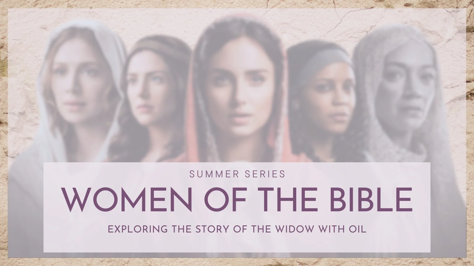 Series: Women of the Bible (The widow with oil)