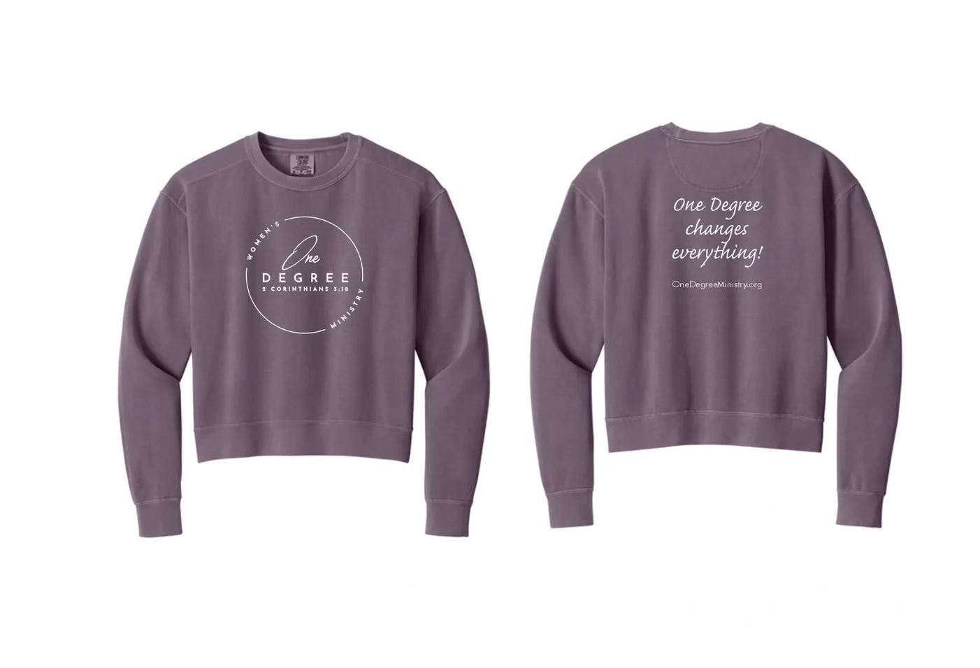 Comfort Colors Women’s Mid-Length Crewneck Sweatshirt  | Available in 2 colors  | $40