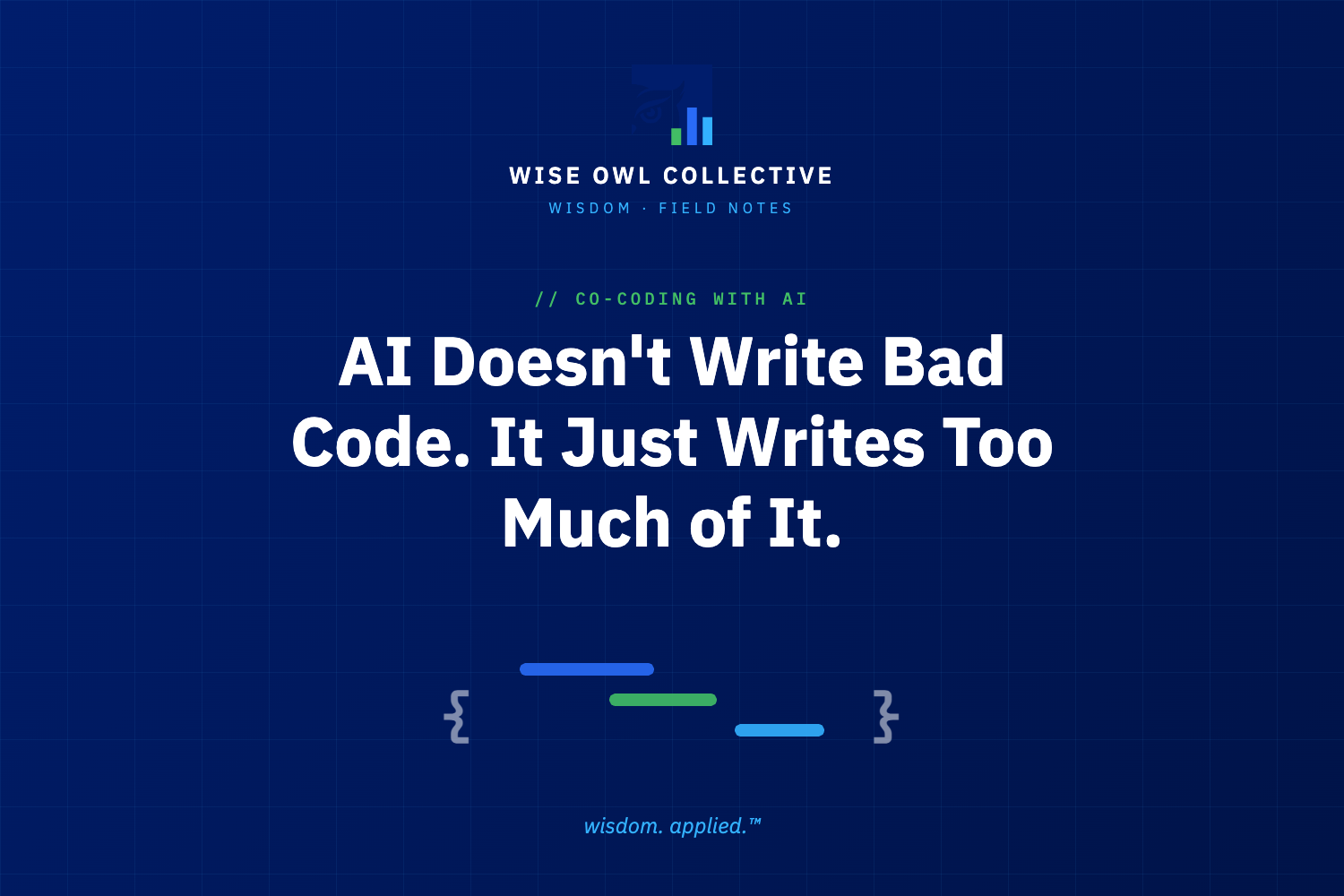 AI Doesn’t Write Bad Code. It Just Writes Too Much of It.