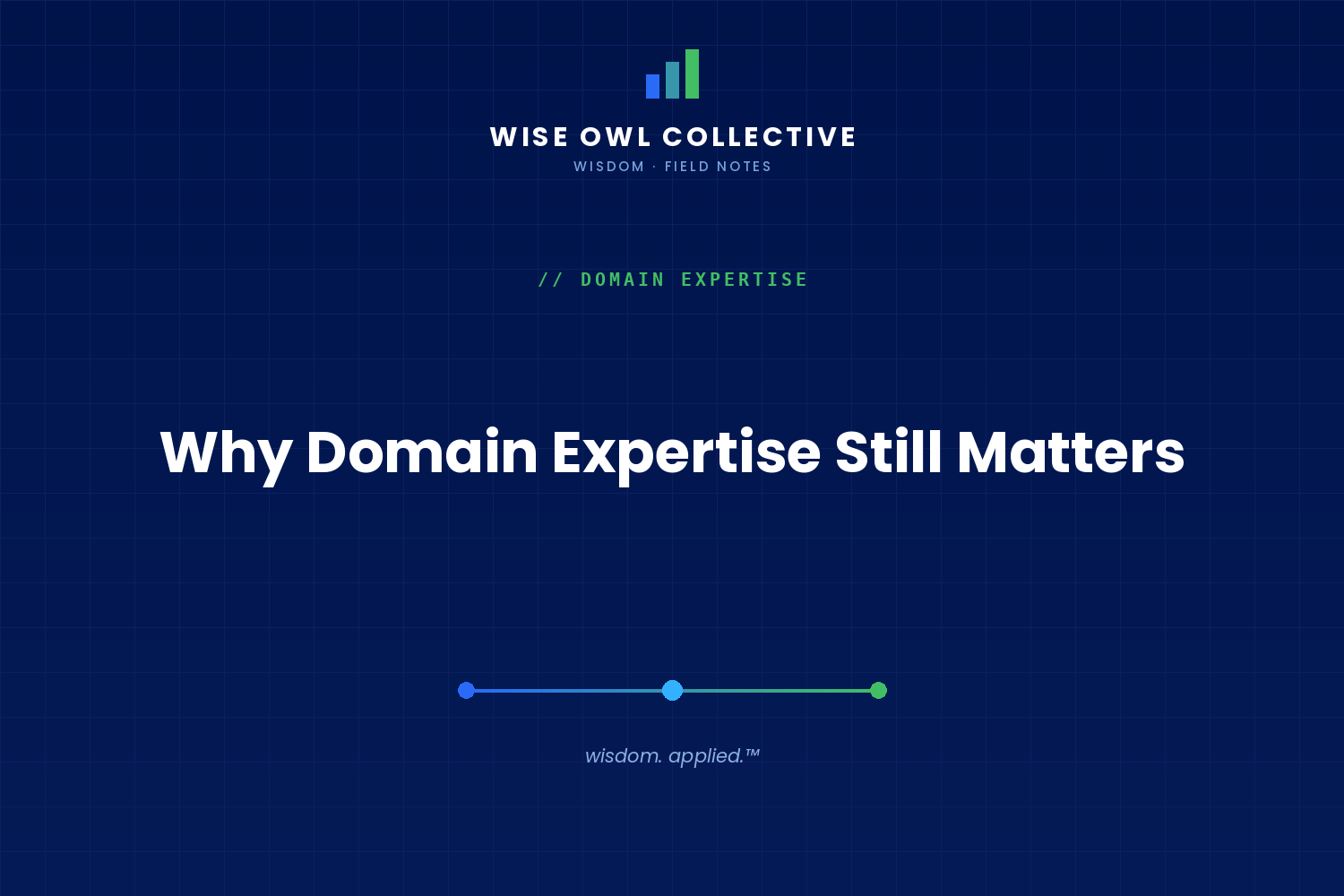 Why Domain Expertise Still Matters