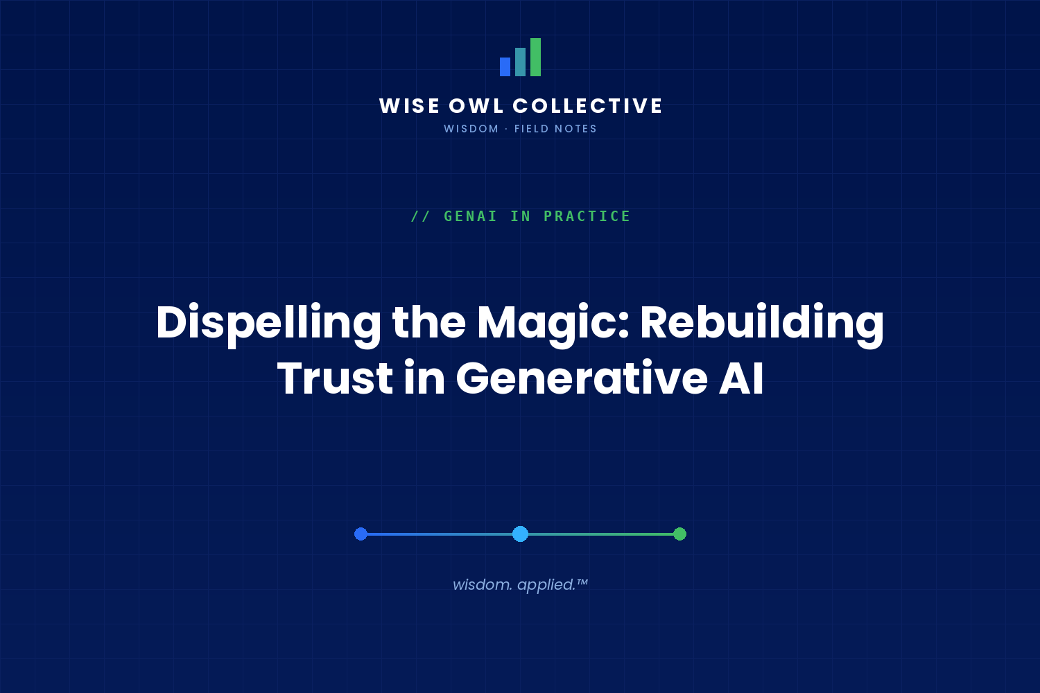 Dispelling the Magic: Rebuilding Trust in Generative AI