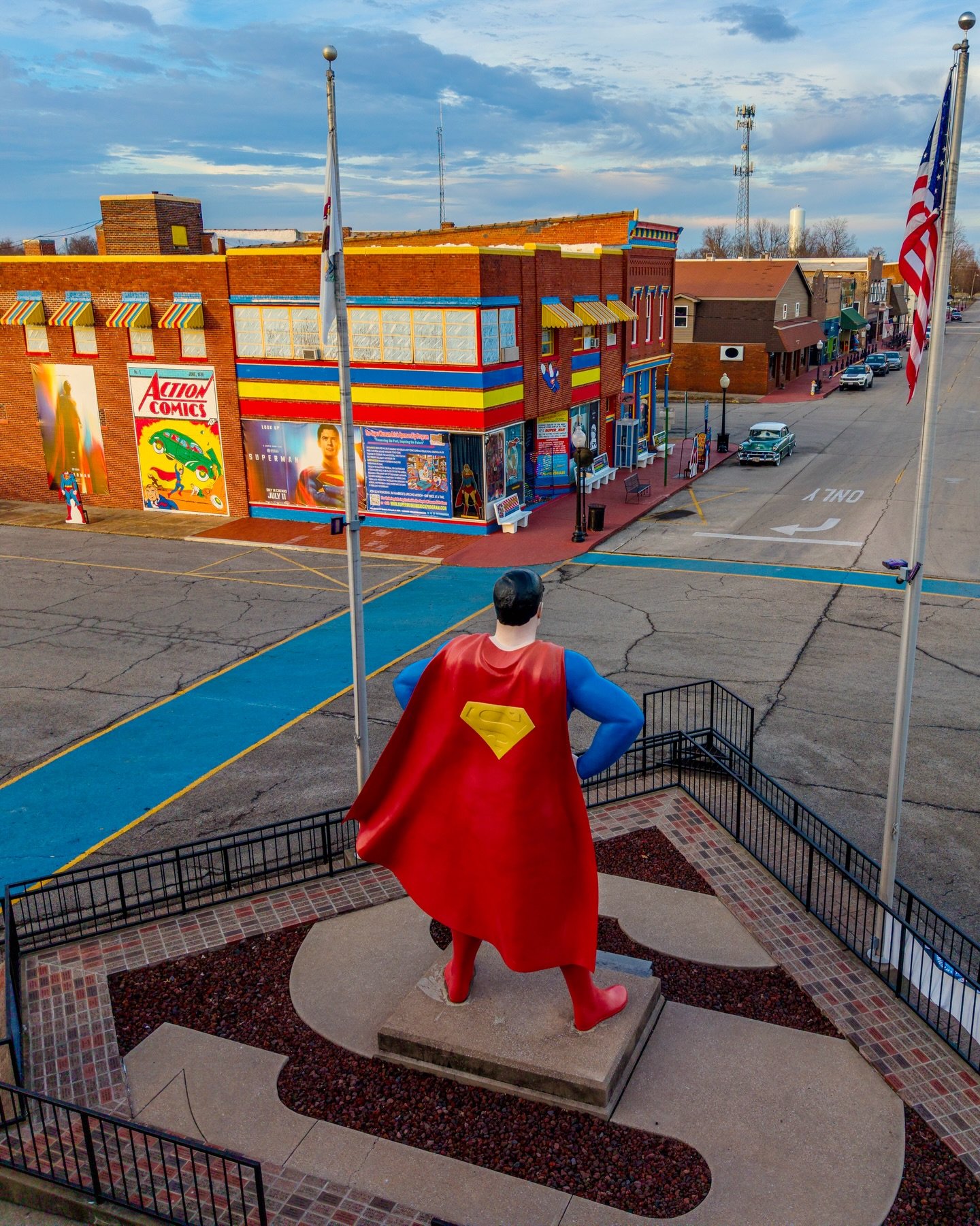 Metropolis, Illinois, is the official &ldquo;Home of Superman,&rdquo; featuring a 15-foot bronze statue in Superman Square, the extensive Super Museum, and a dedicated Lois Lane statue. Located in southern Illinois, the town celebrates its connection