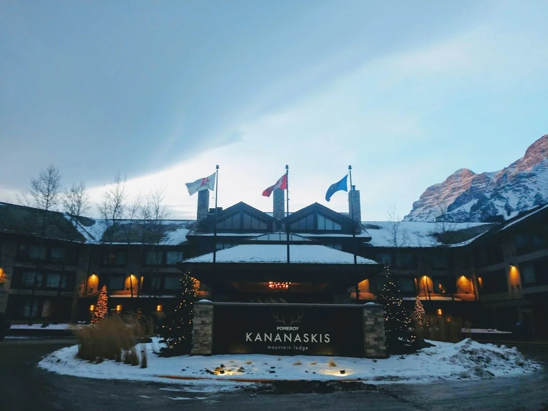 Kananaskis nordic spa and snowy owl dog sledding dopp with love event