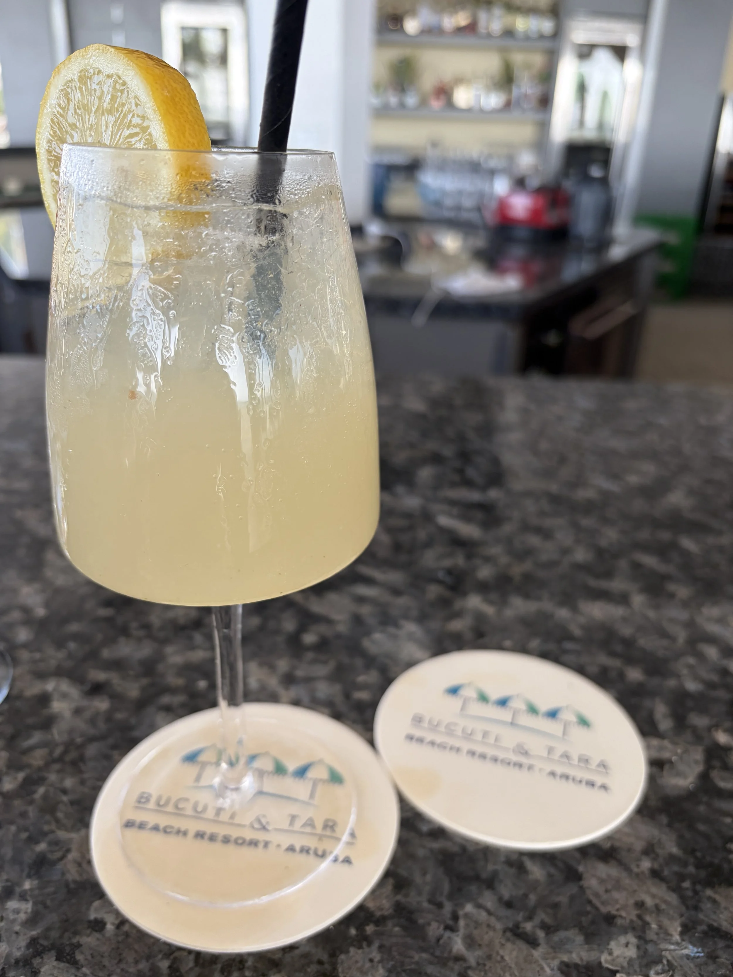 Drinks at the bar Bucuti Tara Resort