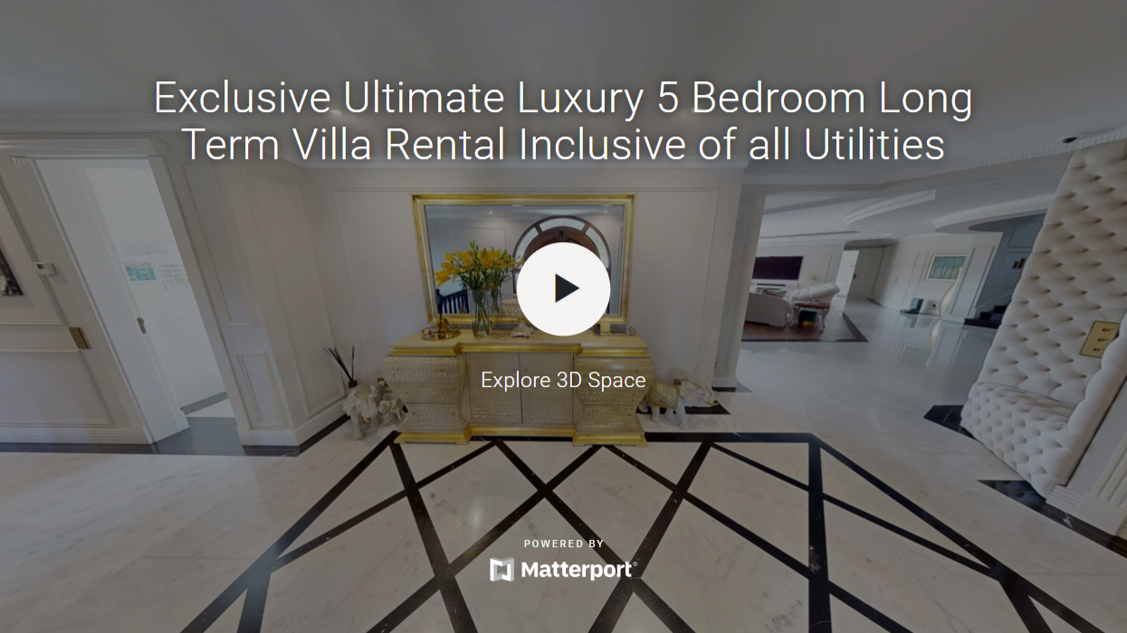 Exclusive Ultimate Luxury 5 Bedroom Long Term Villa Rental Inclusive of all Utilities