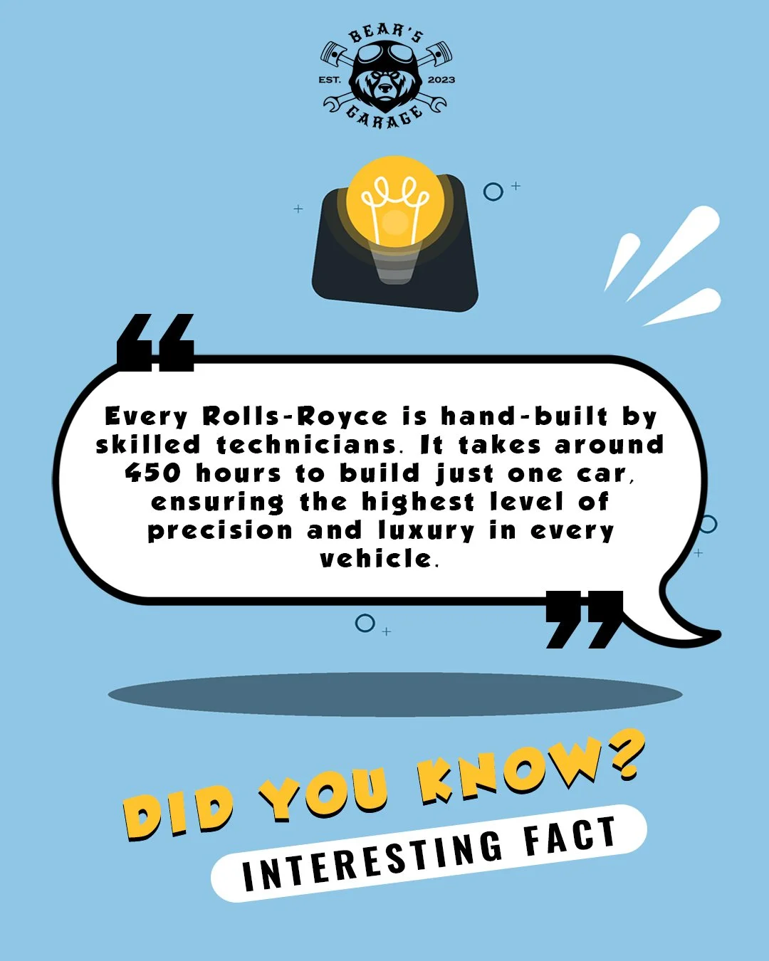 🛠️🐻 Here's this month's fun fact at Bear's Garage!

Stay tuned for more car trivia and tips! 🛠️🐻

 #BearsGarage #funfacts