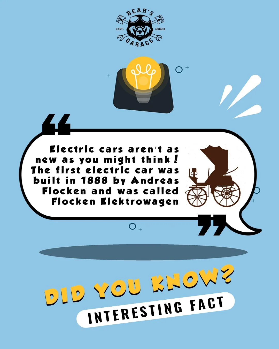 🛠️🐻 Here's this month's fun fact at Bear's Garage!

Stay tuned for more car trivia and tips! 🛠️🐻

 #BearsGarage #funfacts