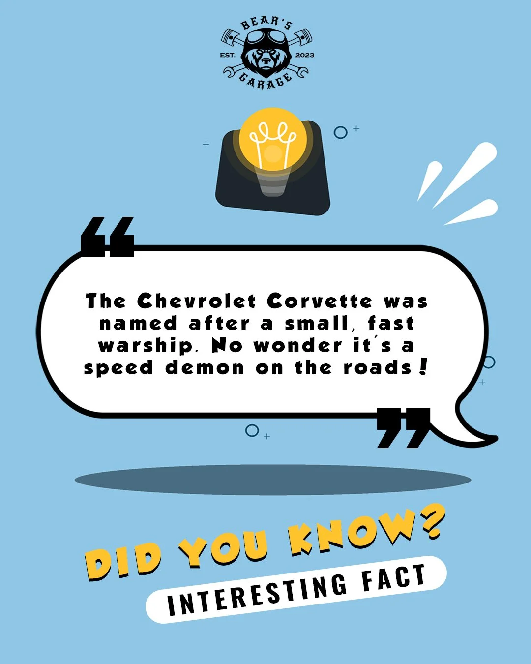 🛠️🐻 Here's this month's fun fact at Bear's Garage!

Stay tuned for more car trivia and tips! 🛠️🐻

 #BearsGarage #funfacts