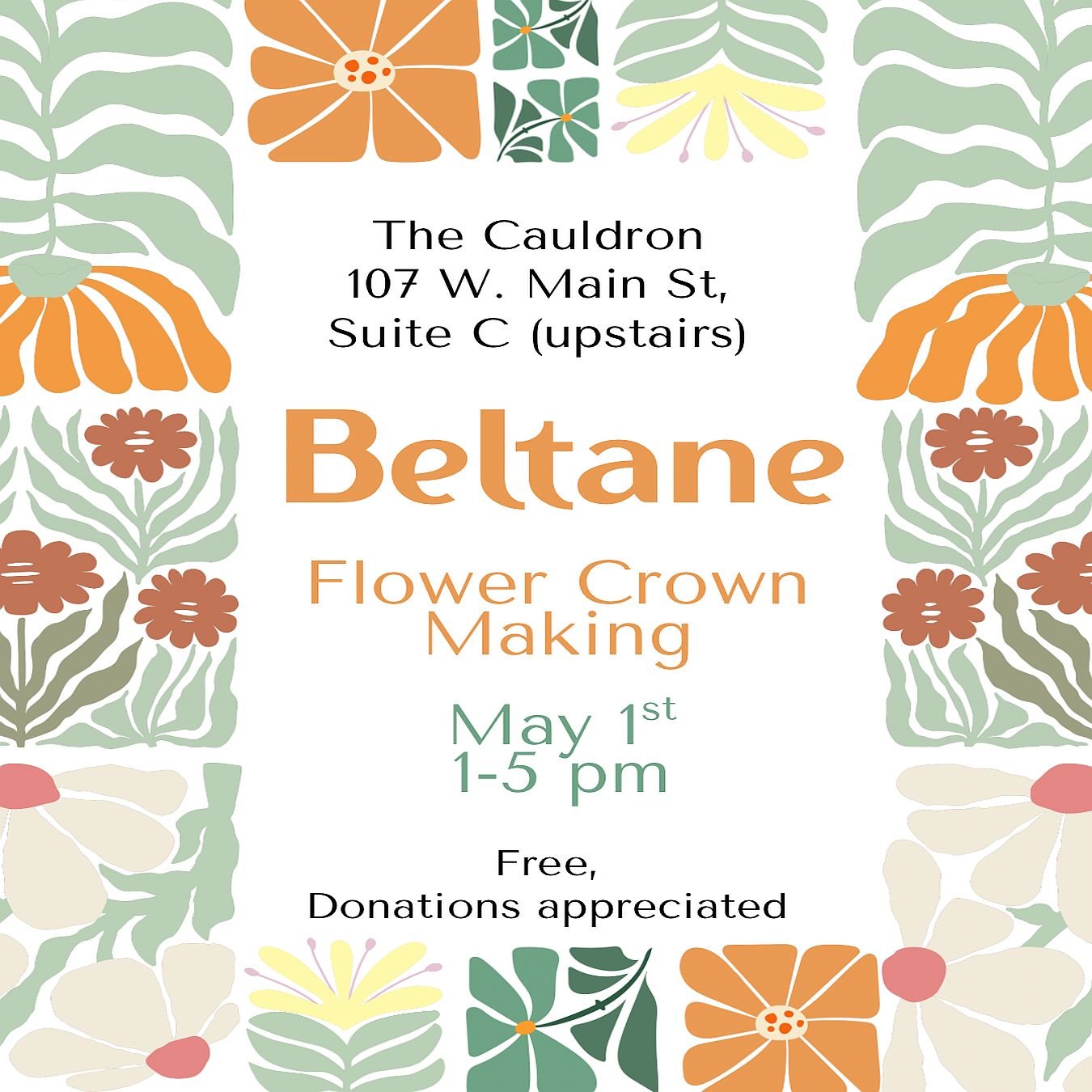 Beltane Flower Crown Making